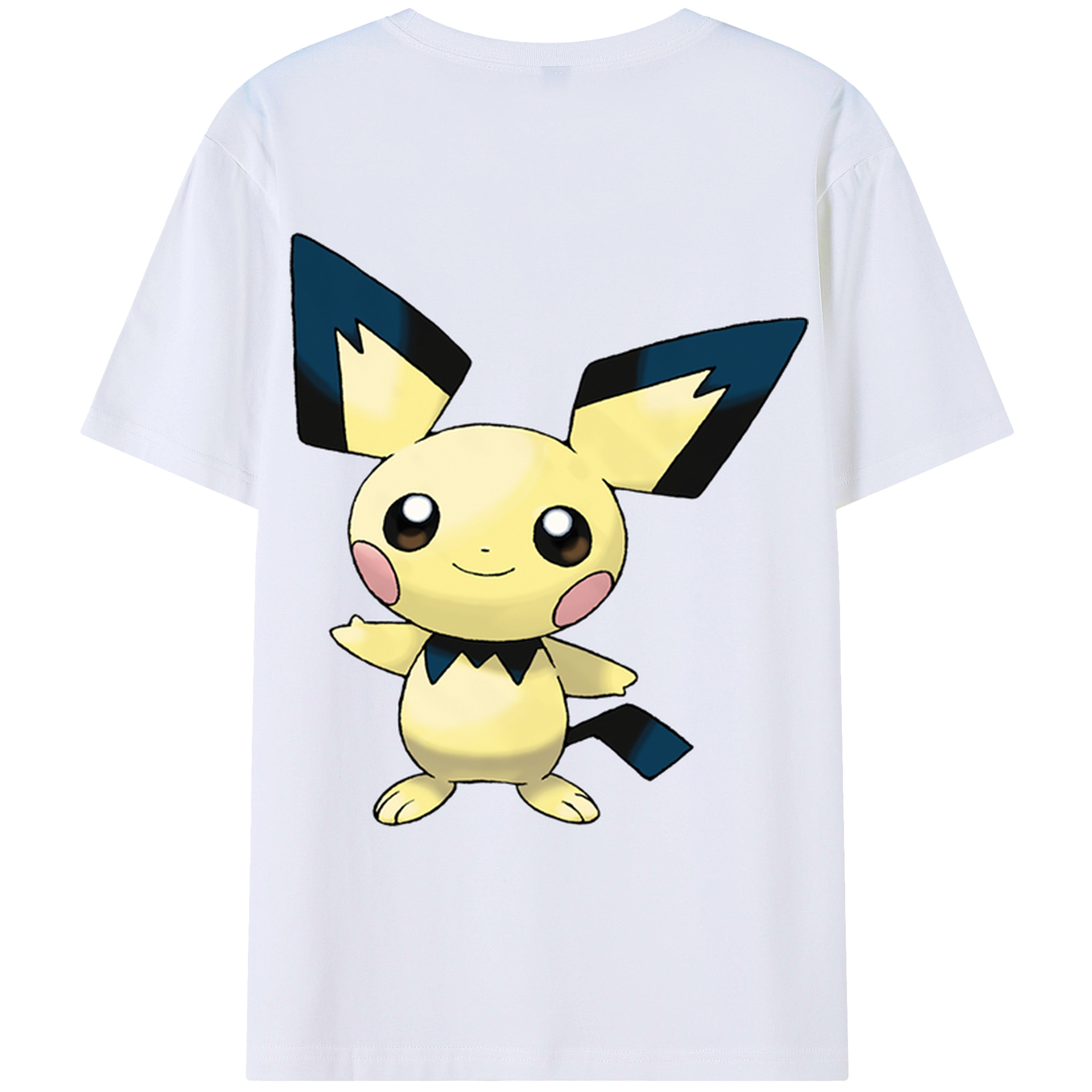 （画像用） ポケットモンスター Pokémon 綿100％ メンズ半袖Tシャツ（バックプリント） 通気性