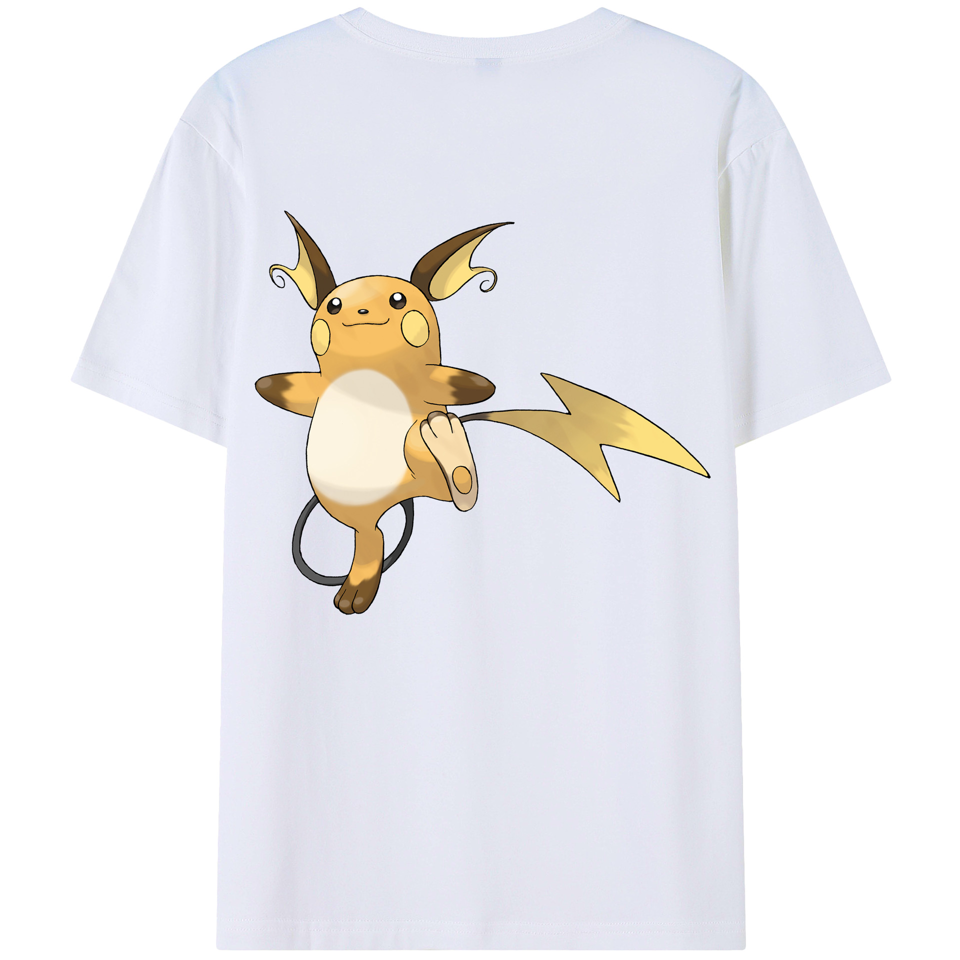 （画像用） ポケットモンスター Pokémon 綿100％ メンズ半袖Tシャツ（バックプリント） 通気性