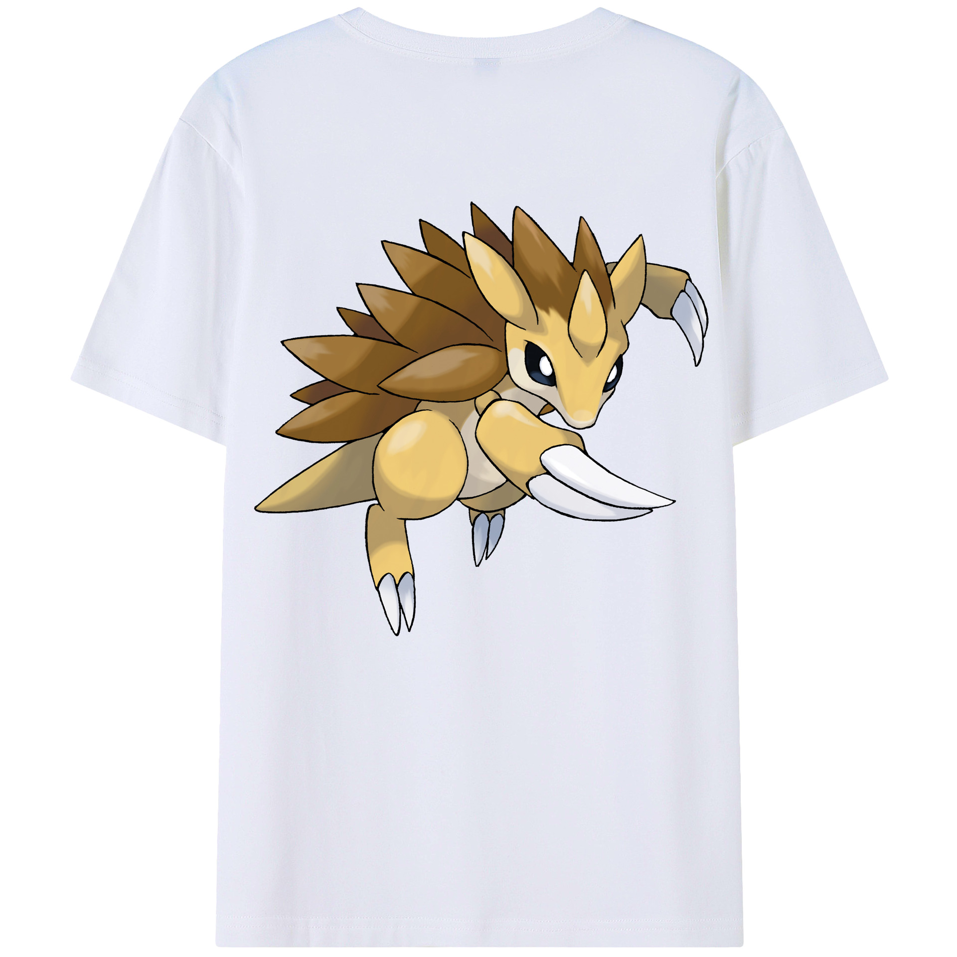 （画像用） ポケットモンスター Pokémon 綿100％ メンズ半袖Tシャツ（バックプリント） 通気性