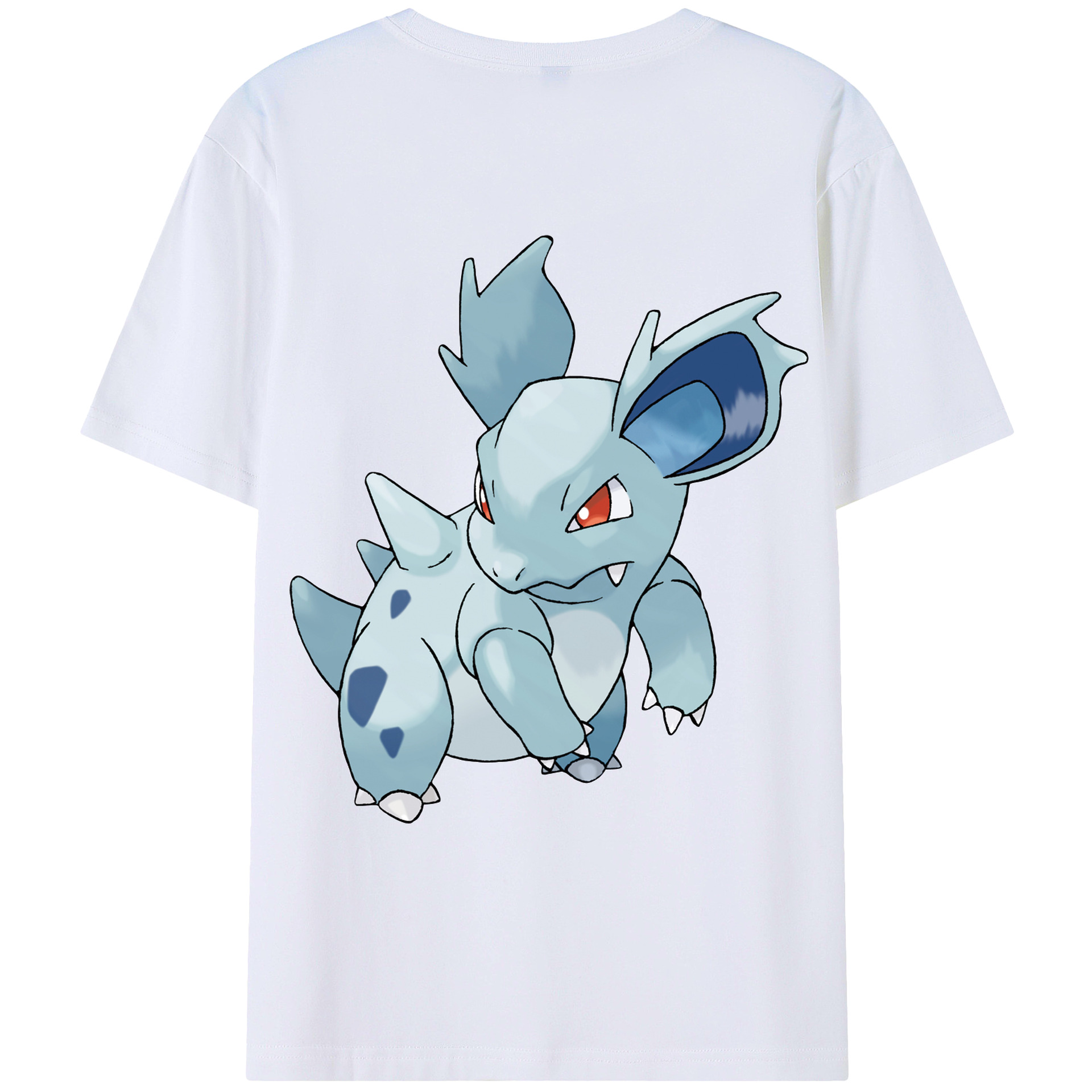 （画像用） ポケットモンスター Pokémon 綿100％ メンズ半袖Tシャツ（バックプリント） 通気性