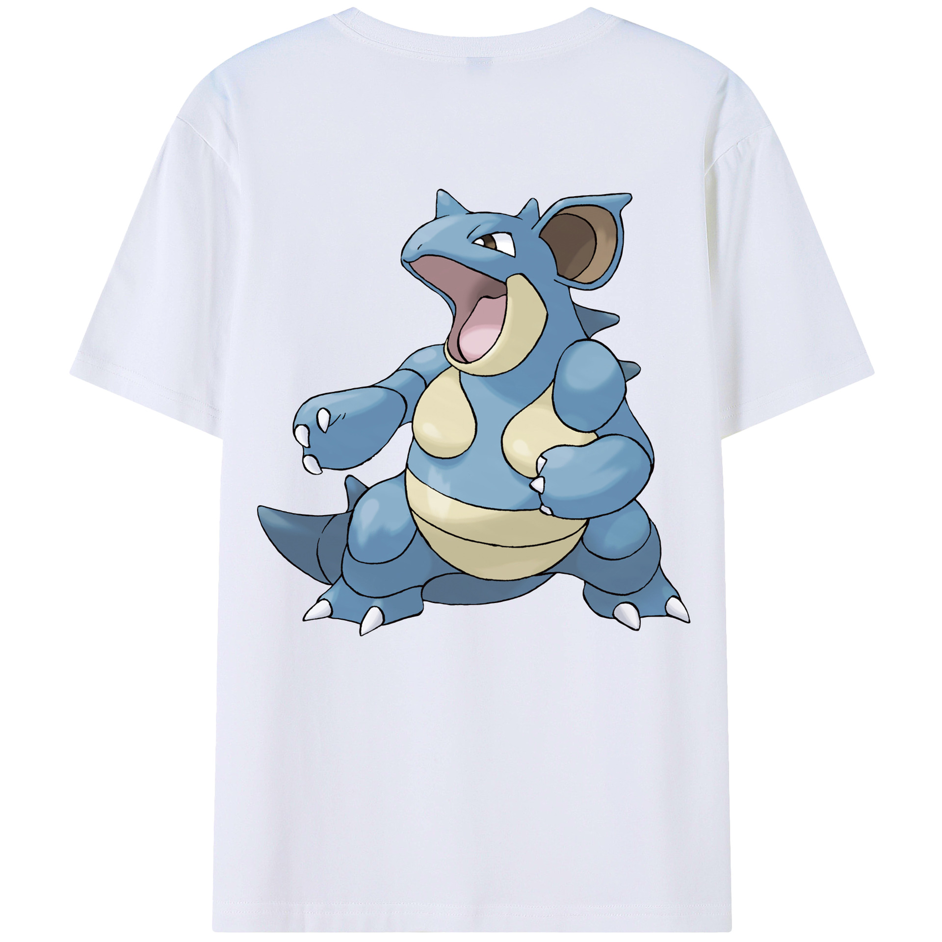 （画像用） ポケットモンスター Pokémon 綿100％ メンズ半袖Tシャツ（バックプリント） 通気性