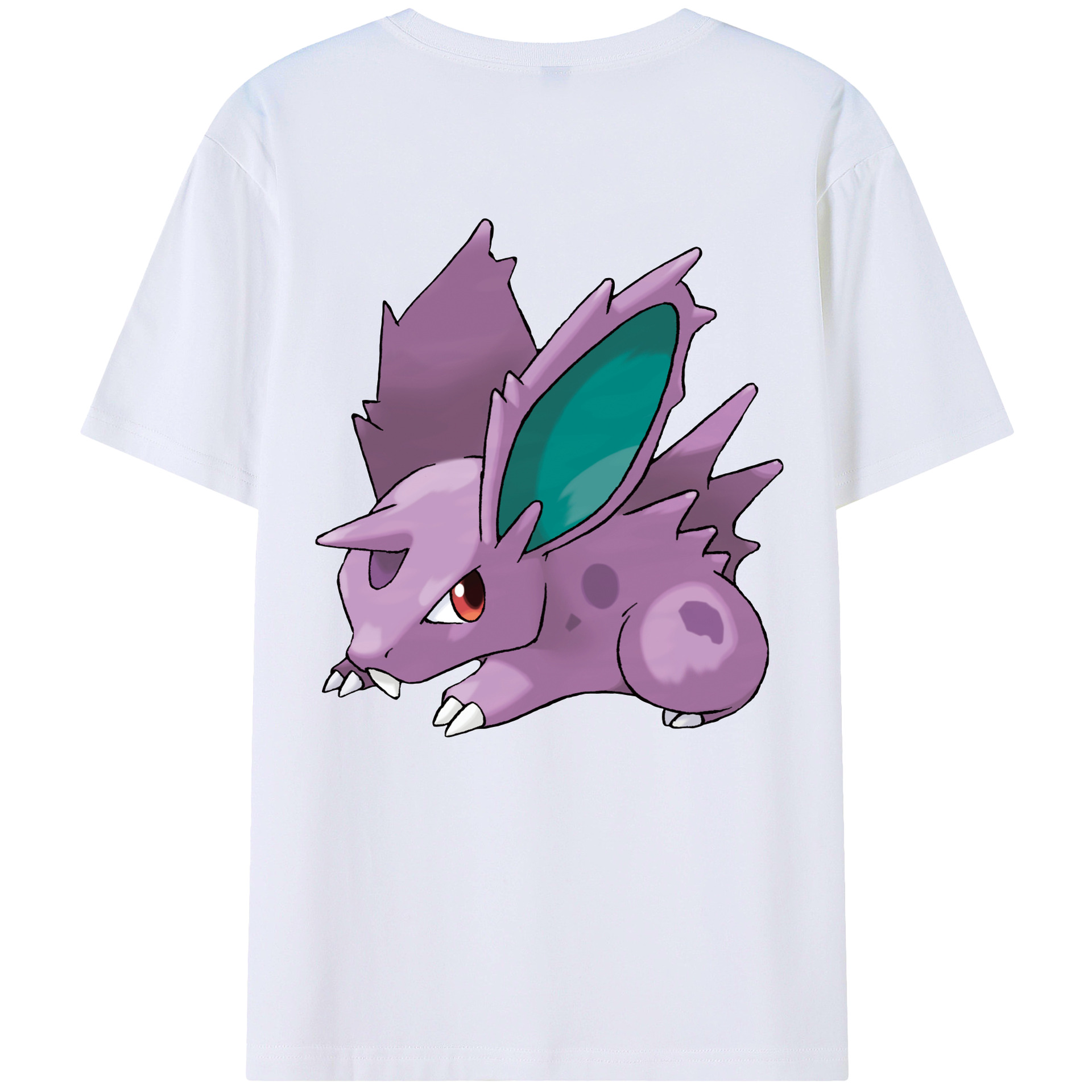 （画像用） ポケットモンスター Pokémon 綿100％ メンズ半袖Tシャツ（バックプリント） 通気性
