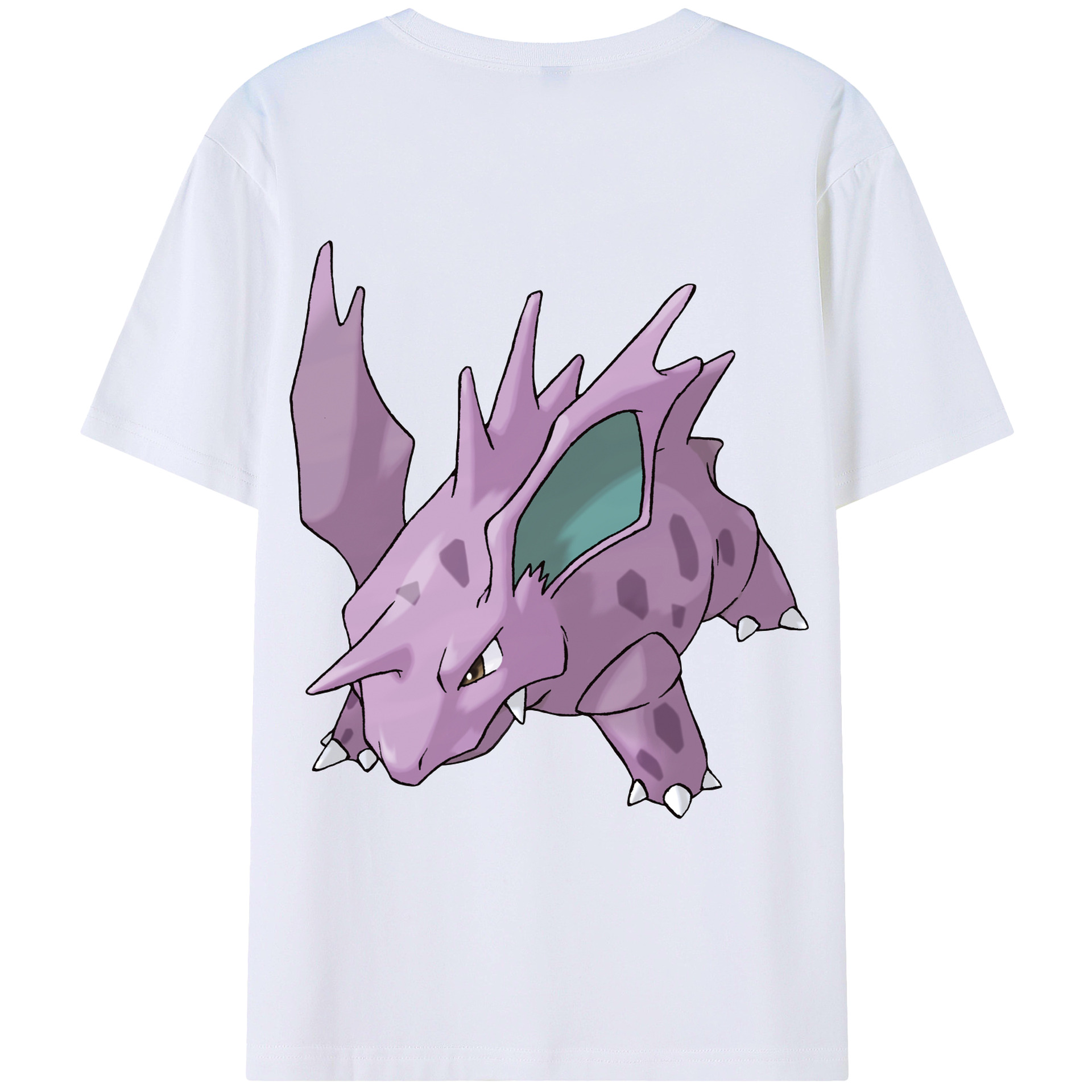 （画像用） ポケットモンスター Pokémon 綿100％ メンズ半袖Tシャツ（バックプリント） 通気性