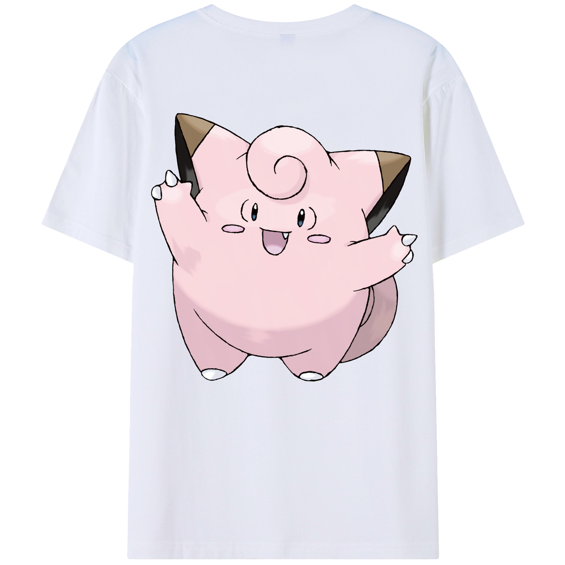 （画像用） ポケットモンスター Pokémon 綿100％ メンズ半袖Tシャツ（バックプリント） 通気性