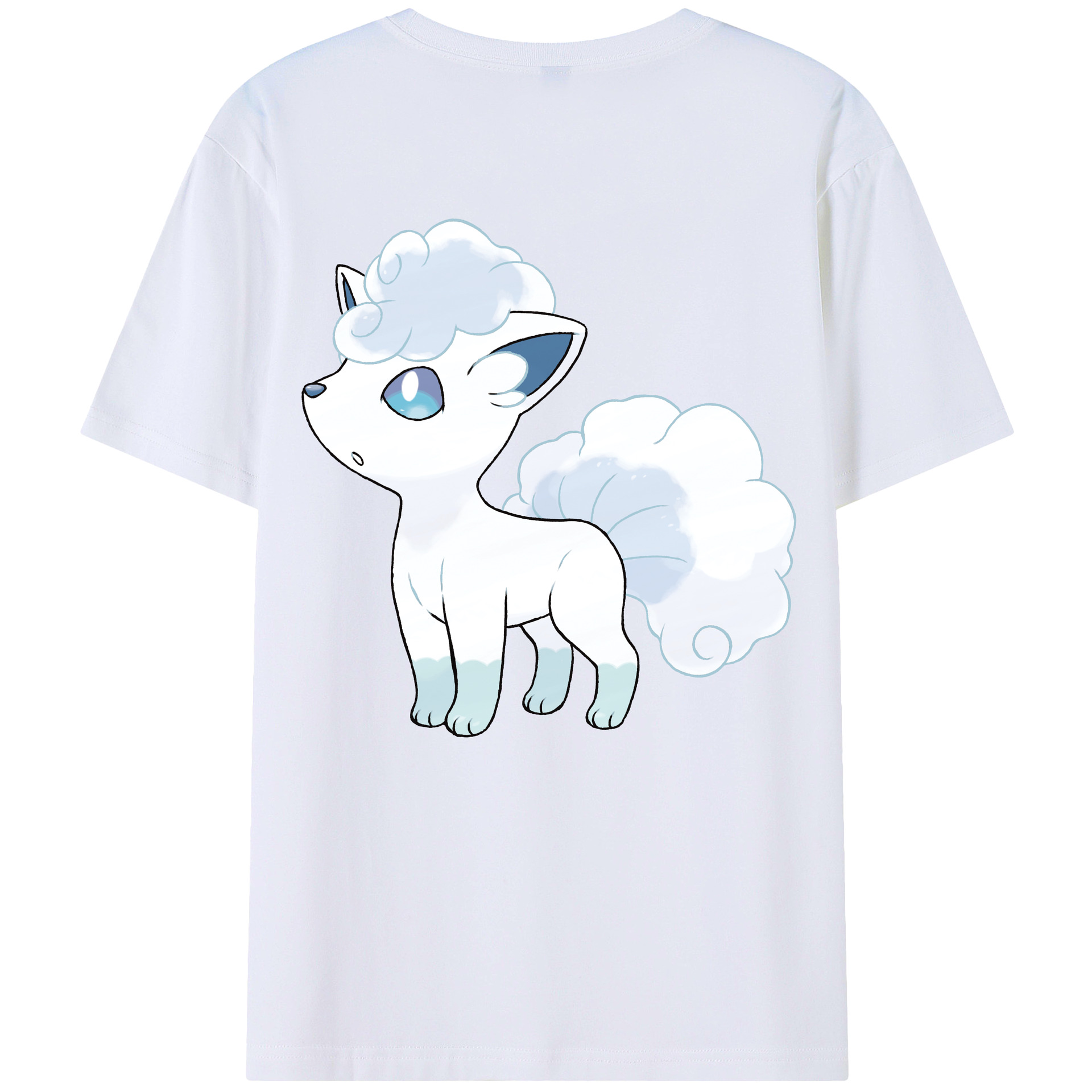 （画像用） ポケットモンスター Pokémon 綿100％ メンズ半袖Tシャツ（バックプリント） 通気性