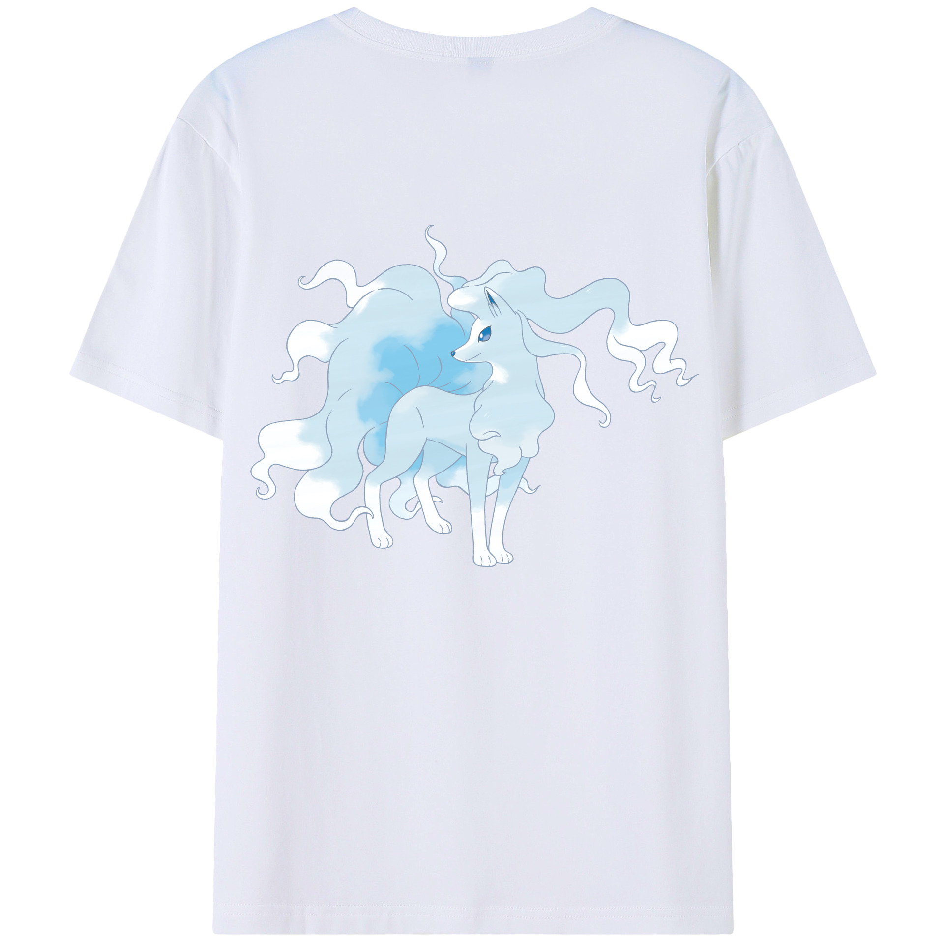 （画像用） ポケットモンスター Pokémon 綿100％ メンズ半袖Tシャツ（バックプリント） 通気性