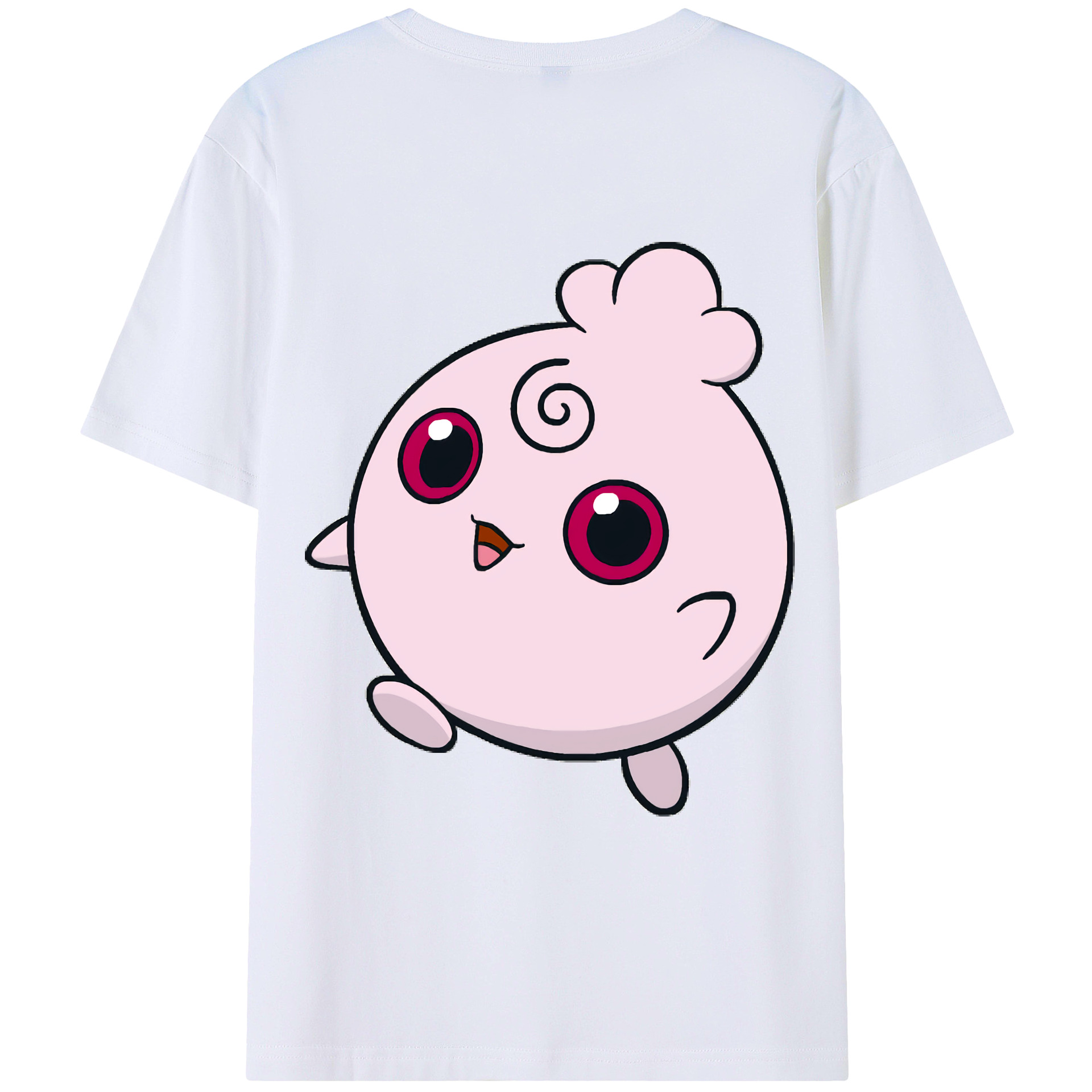 （画像用） ポケットモンスター Pokémon 綿100％ メンズ半袖Tシャツ（バックプリント） 通気性