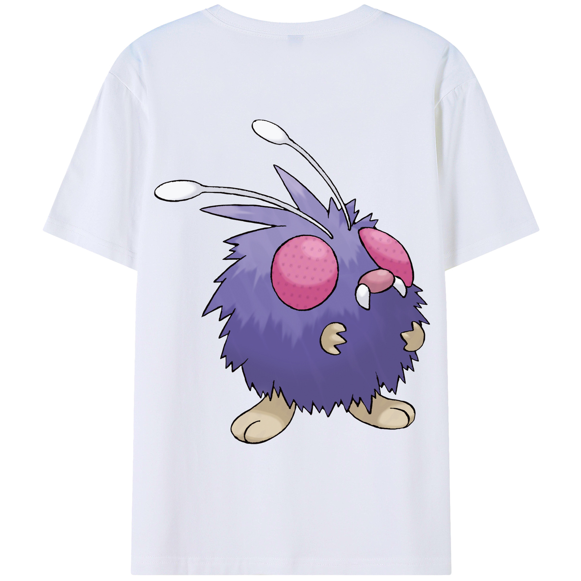 （画像用） ポケットモンスター Pokémon 綿100％ メンズ半袖Tシャツ（バックプリント） 通気性