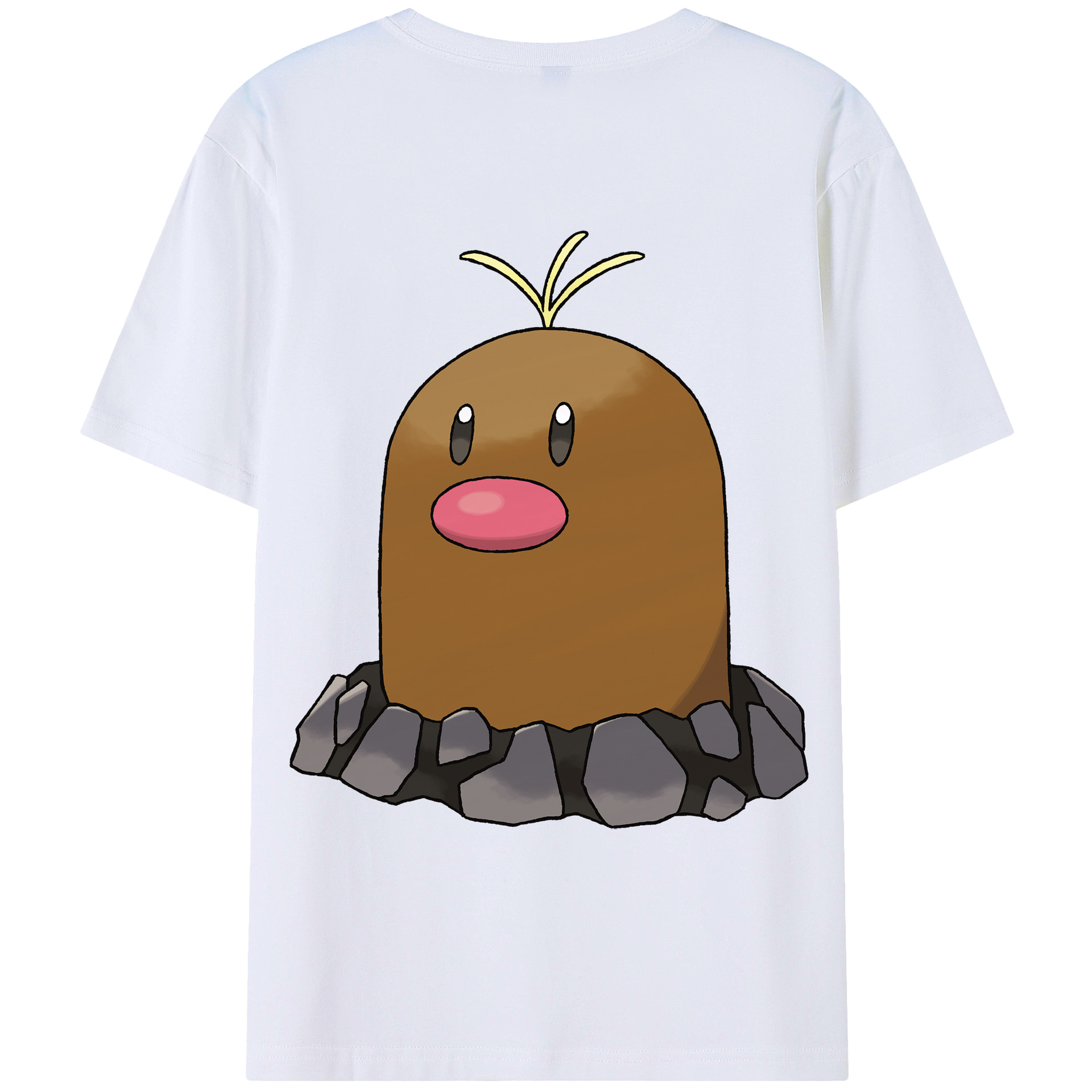 （画像用） ポケットモンスター Pokémon 綿100％ メンズ半袖Tシャツ（バックプリント） 通気性