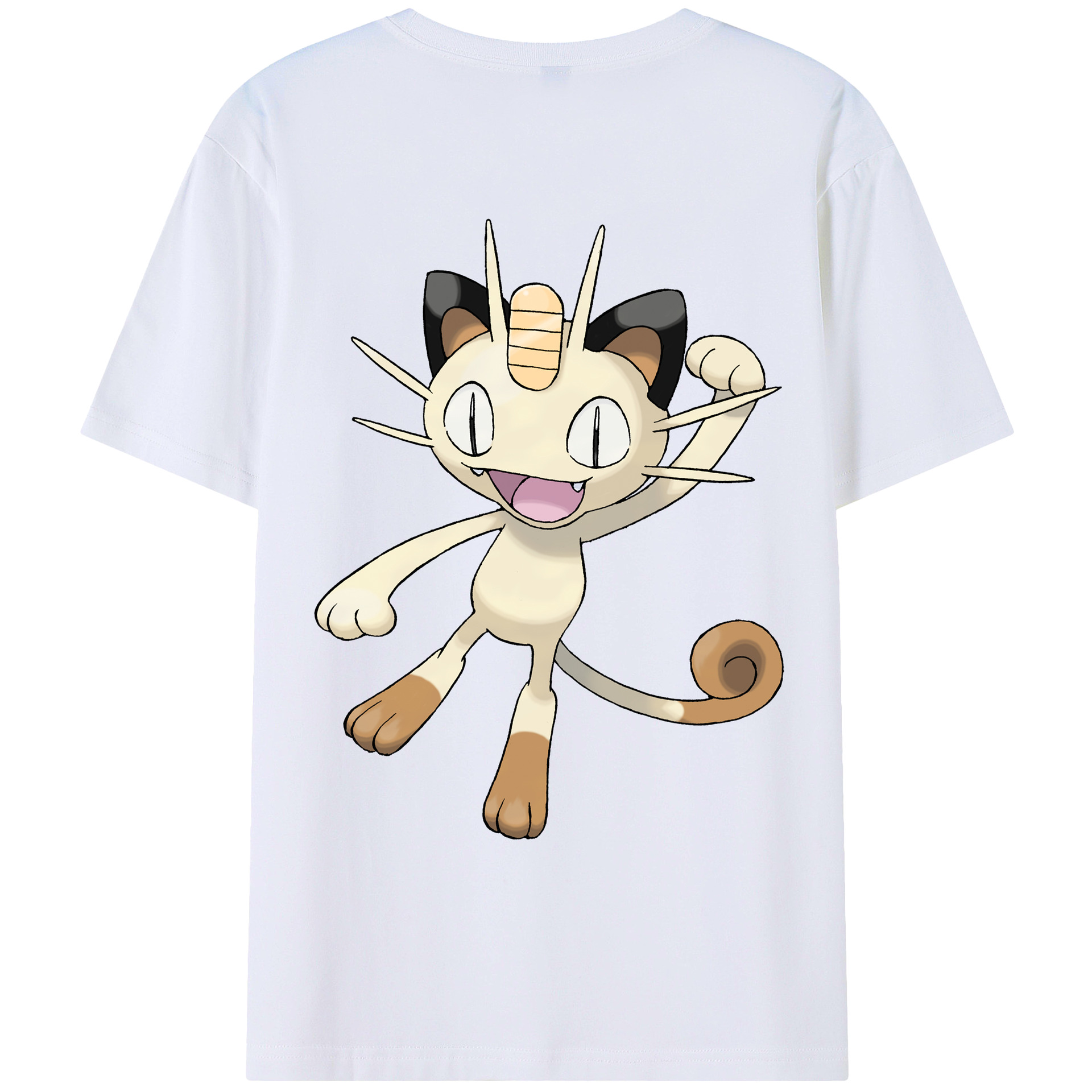 （画像用） ポケットモンスター Pokémon 綿100％ メンズ半袖Tシャツ（バックプリント） 通気性
