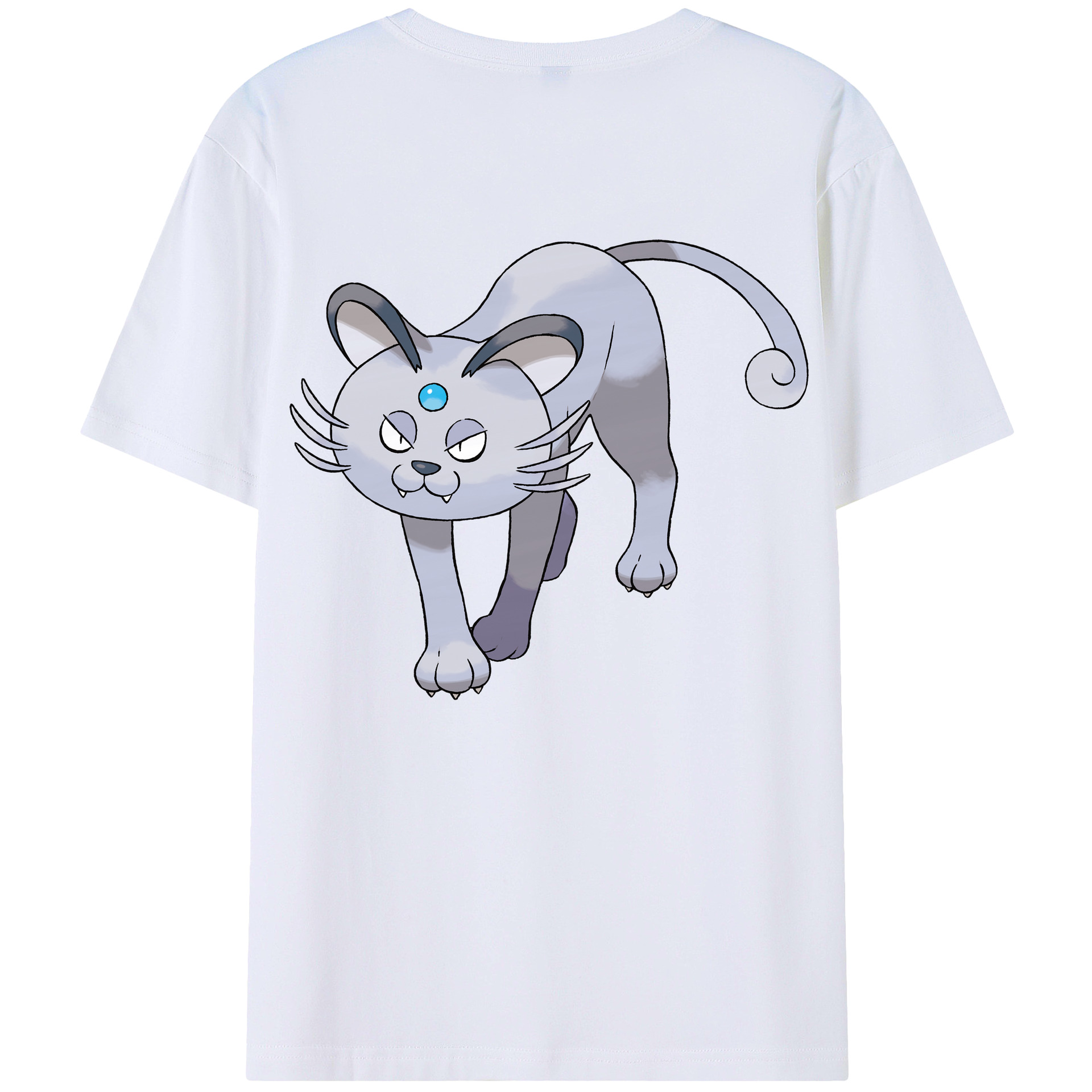 （画像用） ポケットモンスター Pokémon 綿100％ メンズ半袖Tシャツ（バックプリント） 通気性
