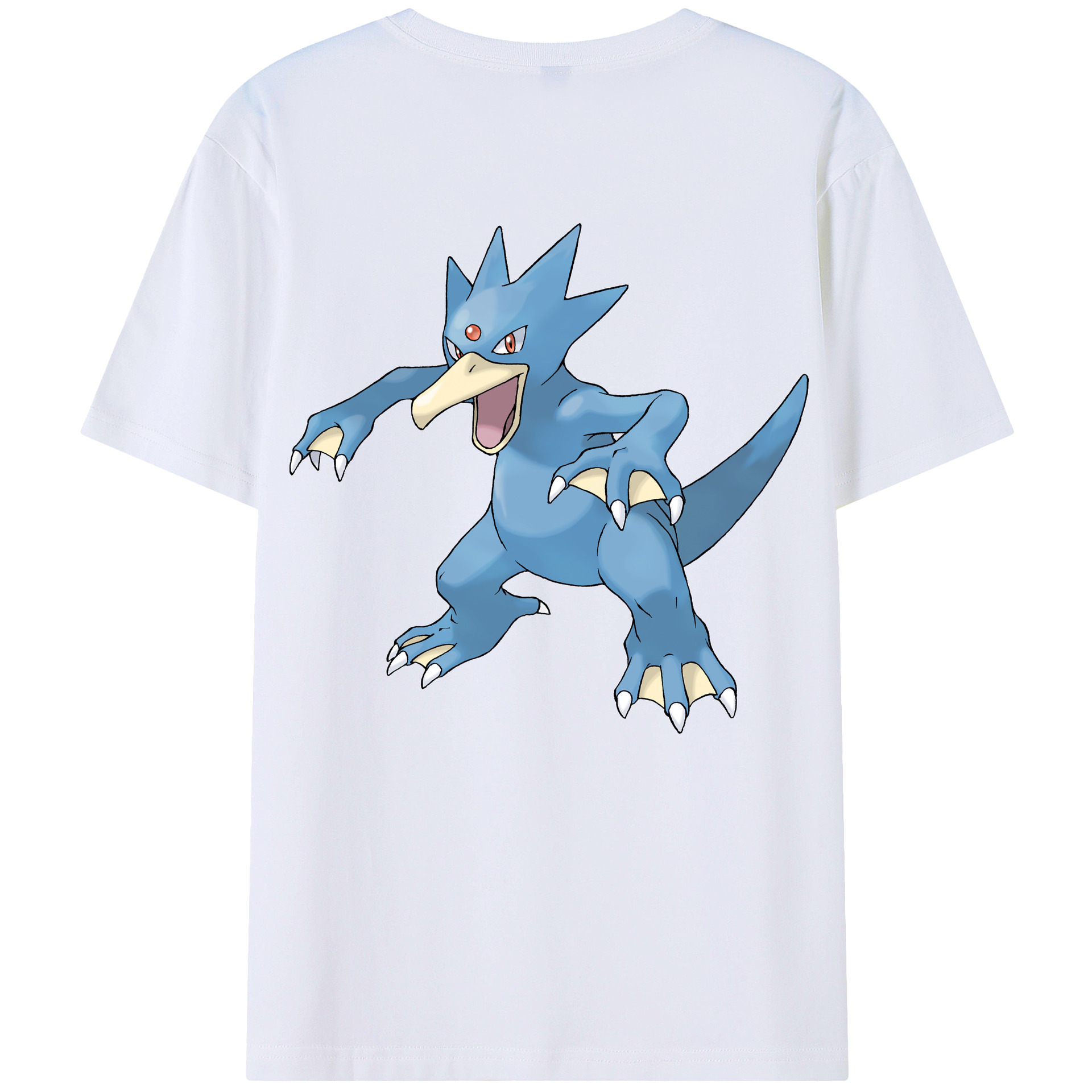 （画像用） ポケットモンスター Pokémon 綿100％ メンズ半袖Tシャツ（バックプリント） 通気性