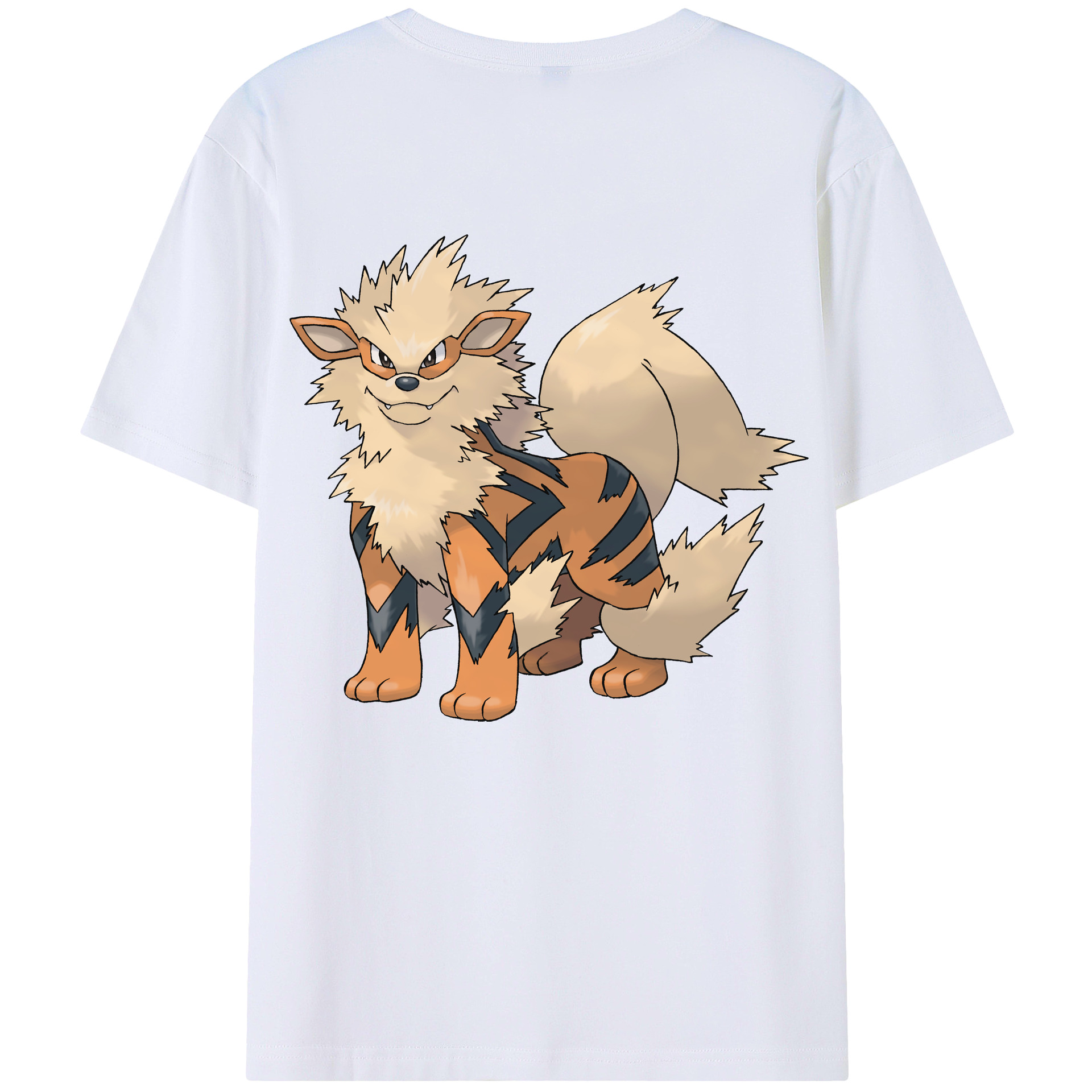 （画像用） ポケットモンスター Pokémon 綿100％ メンズ半袖Tシャツ（バックプリント） 通気性