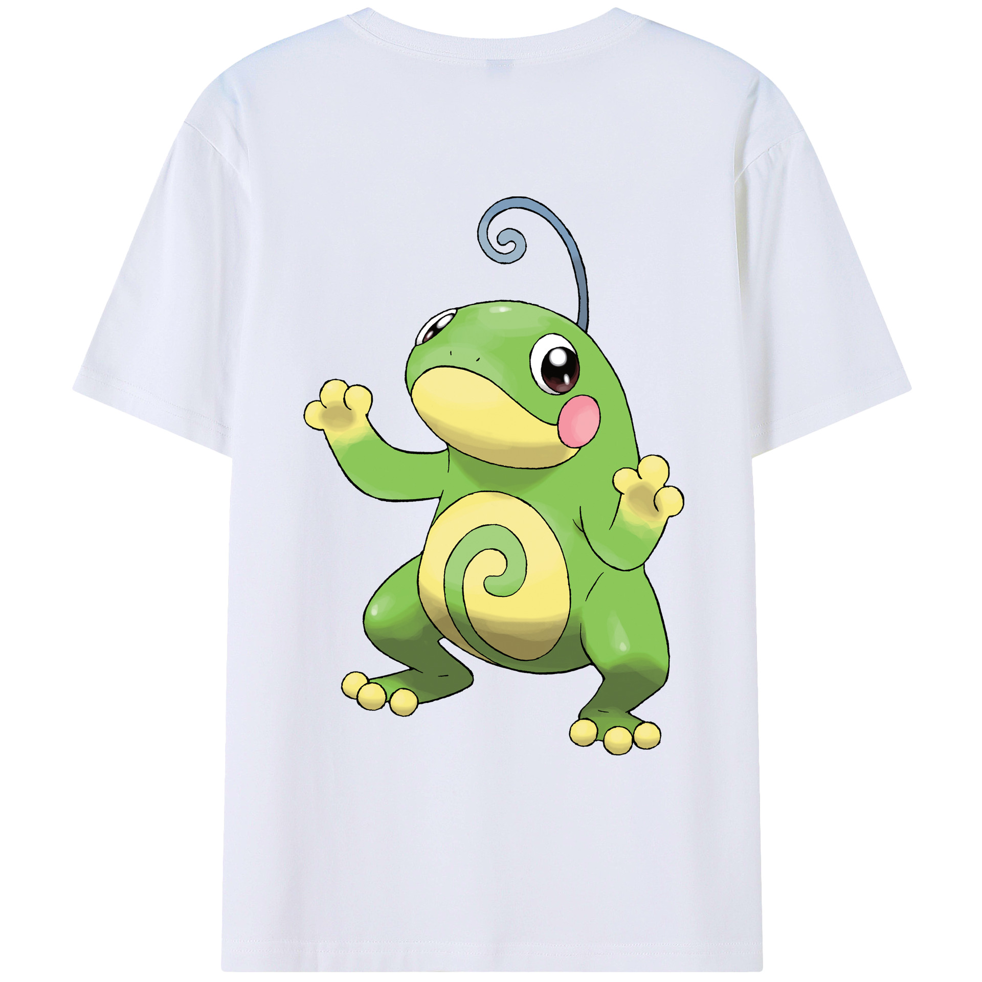 （画像用） ポケットモンスター Pokémon 綿100％ メンズ半袖Tシャツ（バックプリント） 通気性