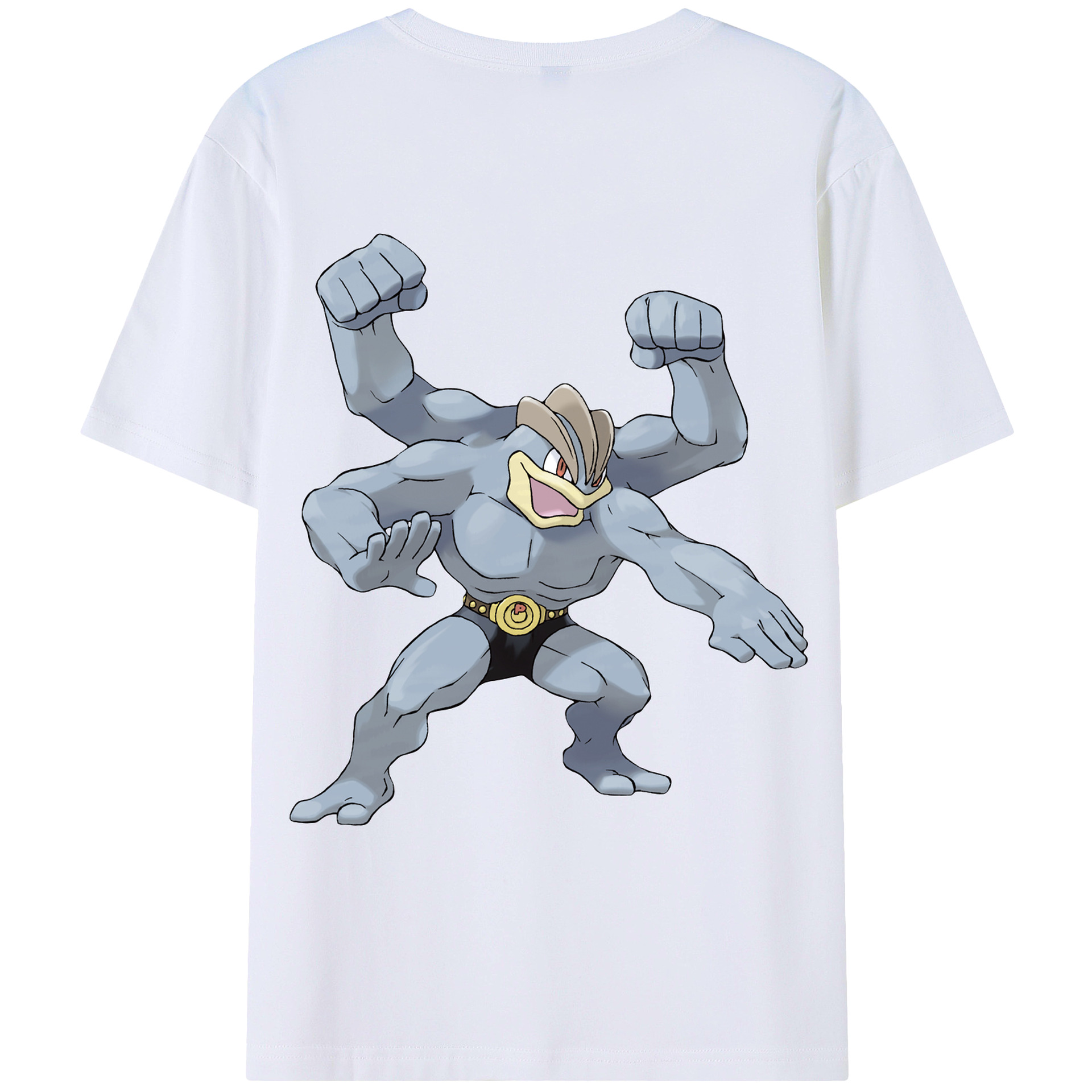（画像用） ポケットモンスター Pokémon 綿100％ メンズ半袖Tシャツ（バックプリント） 通気性