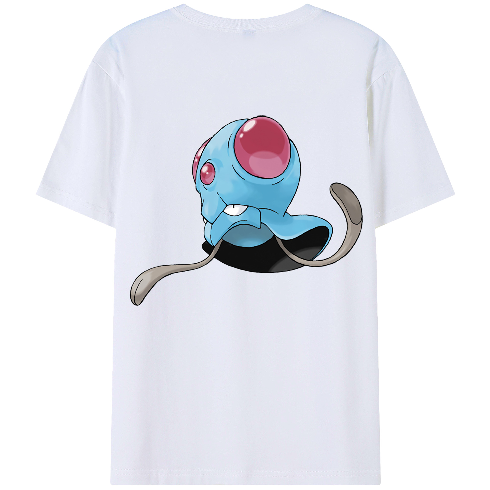 （画像用） ポケットモンスター Pokémon 綿100％ メンズ半袖Tシャツ（バックプリント） 通気性
