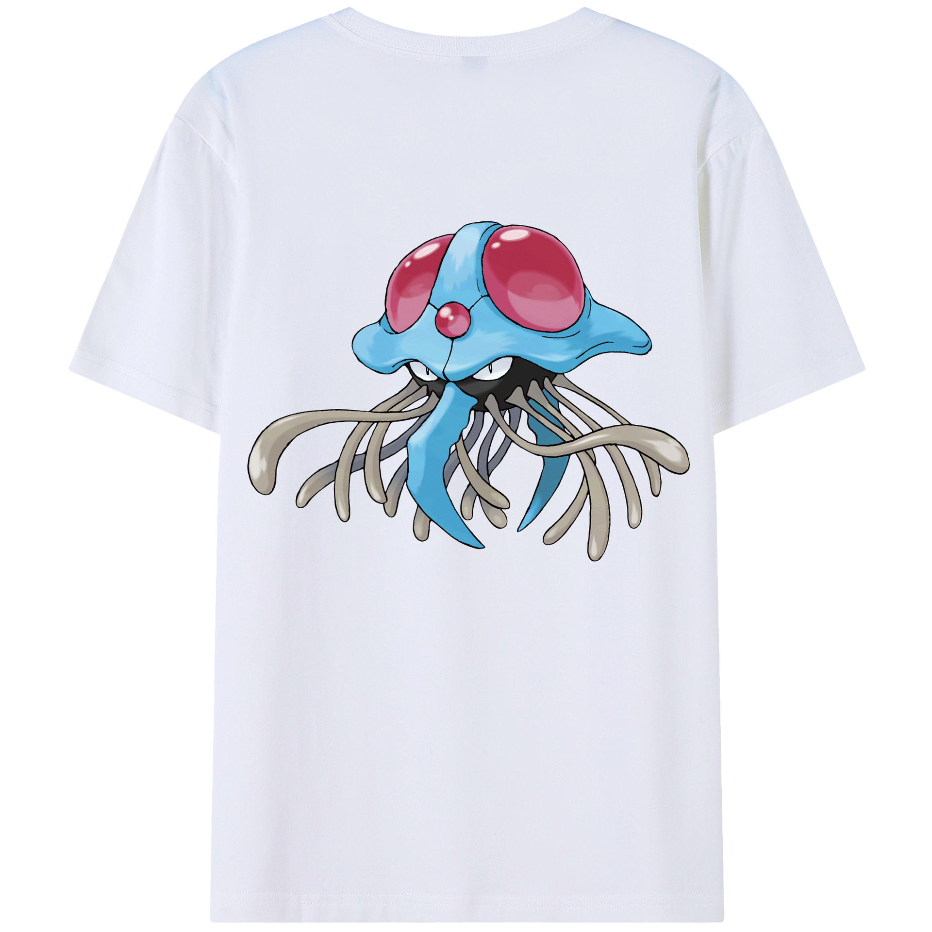 （画像用） ポケットモンスター Pokémon 綿100％ メンズ半袖Tシャツ（バックプリント） 通気性