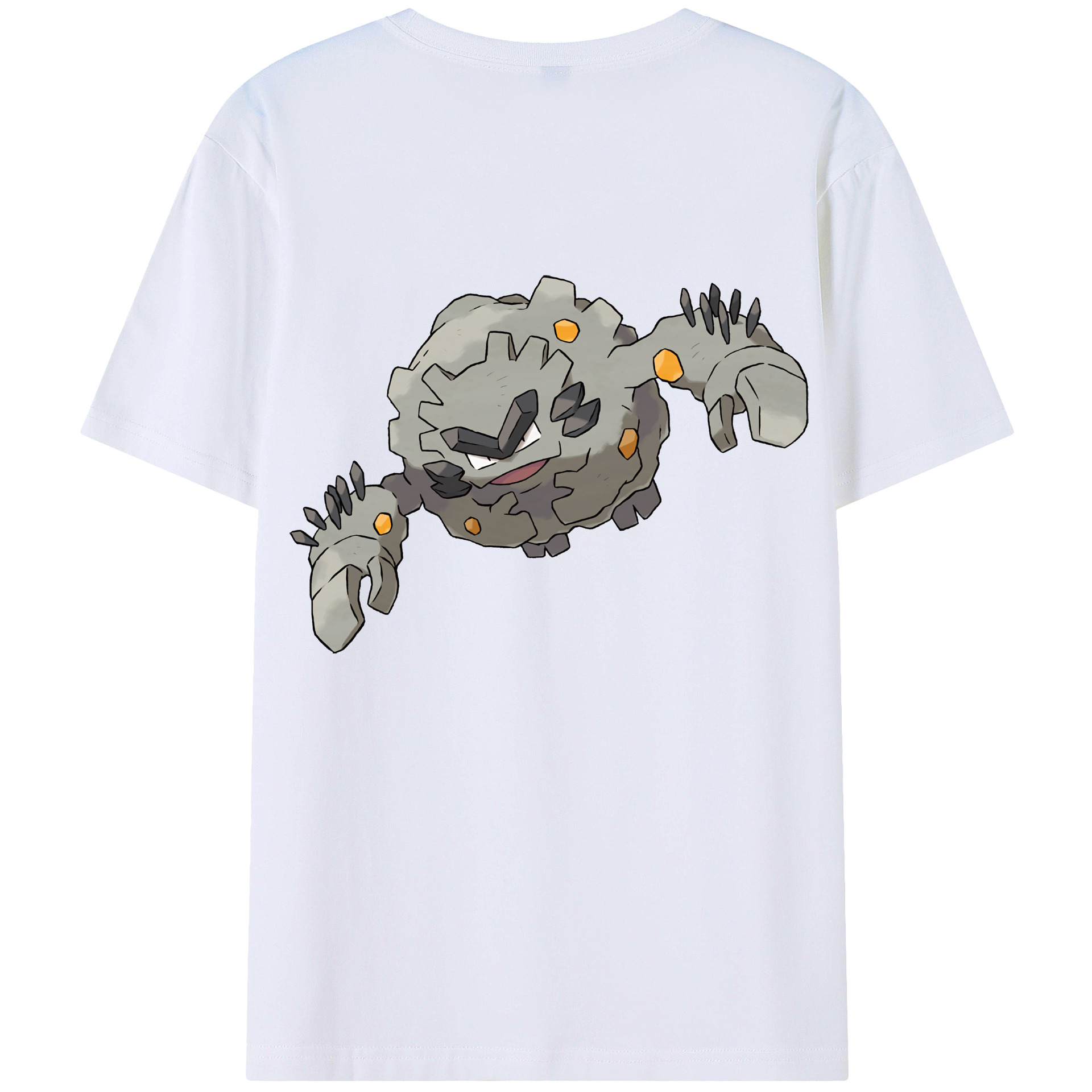 （画像用） ポケットモンスター Pokémon 綿100％ メンズ半袖Tシャツ（バックプリント） 通気性