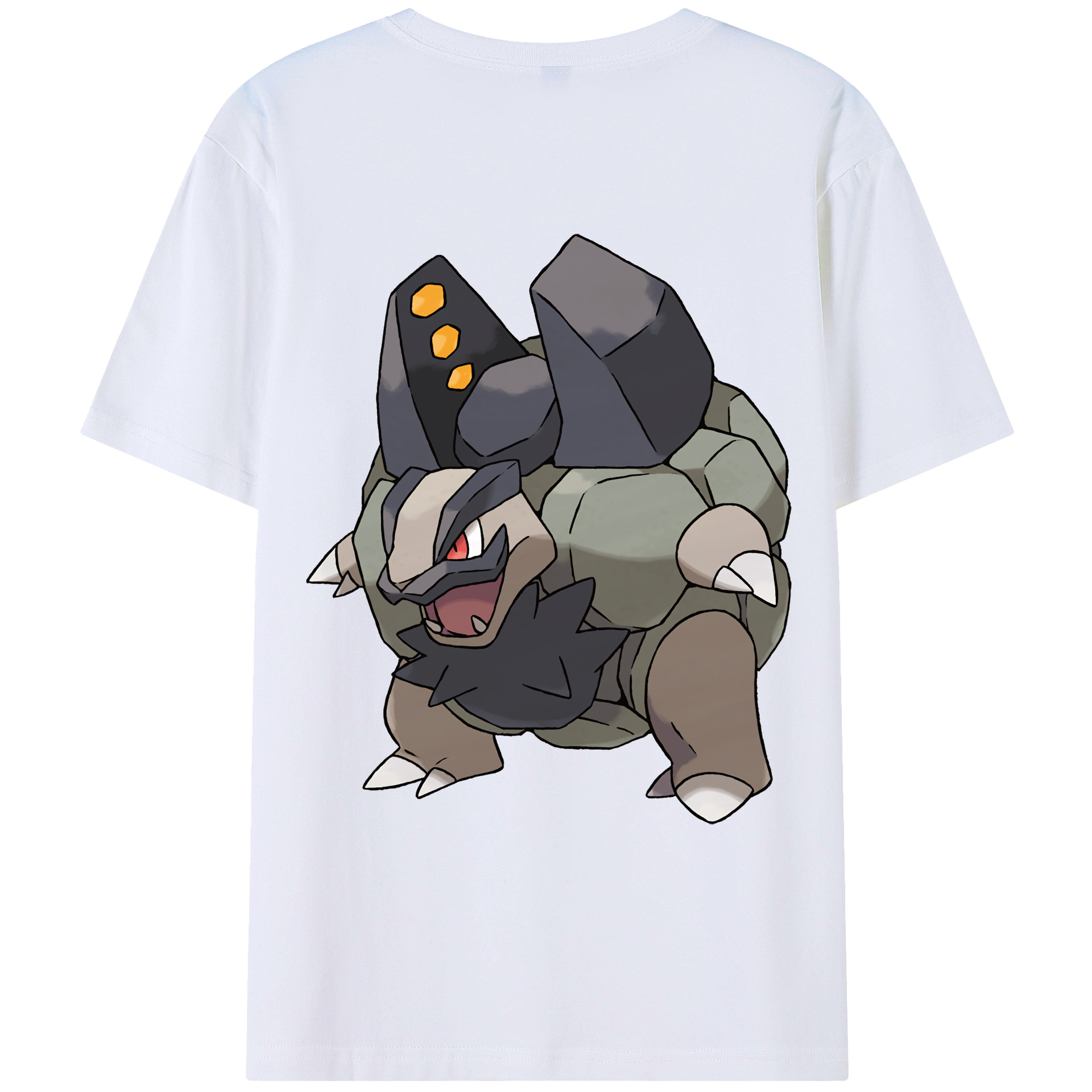 （画像用） ポケットモンスター Pokémon 綿100％ メンズ半袖Tシャツ（バックプリント） 通気性