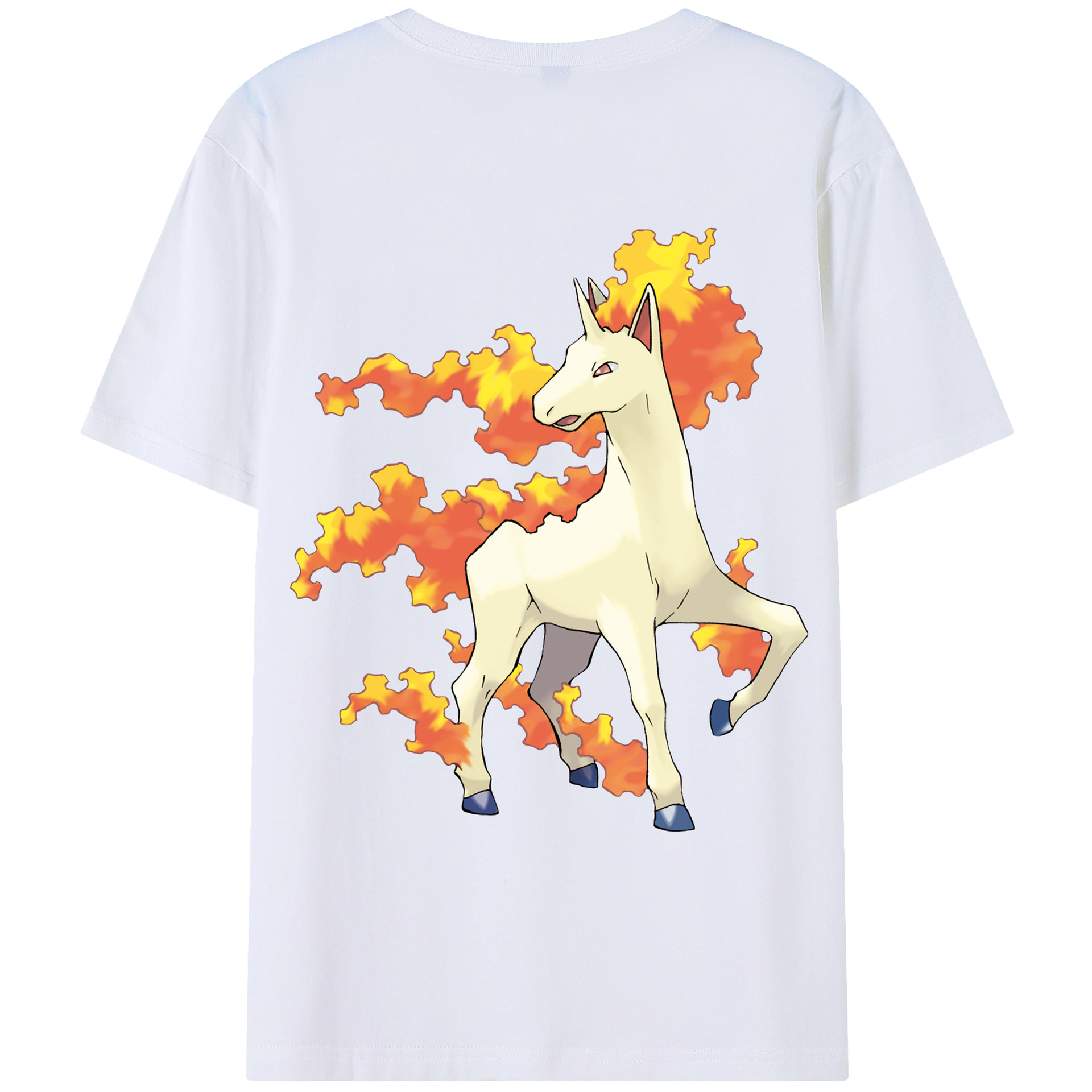（画像用） ポケットモンスター Pokémon 綿100％ メンズ半袖Tシャツ（バックプリント） 通気性