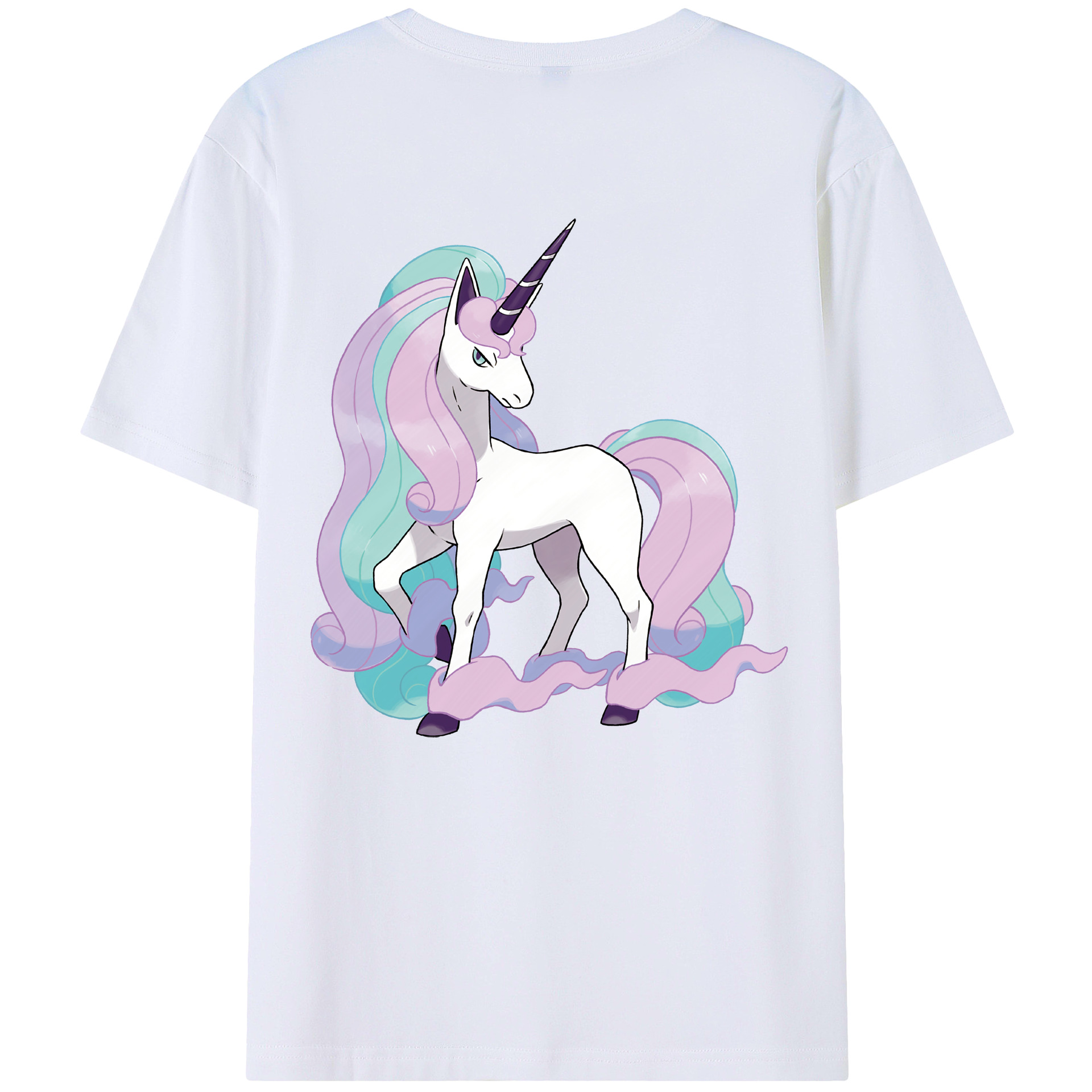 （画像用） ポケットモンスター Pokémon 綿100％ メンズ半袖Tシャツ（バックプリント） 通気性