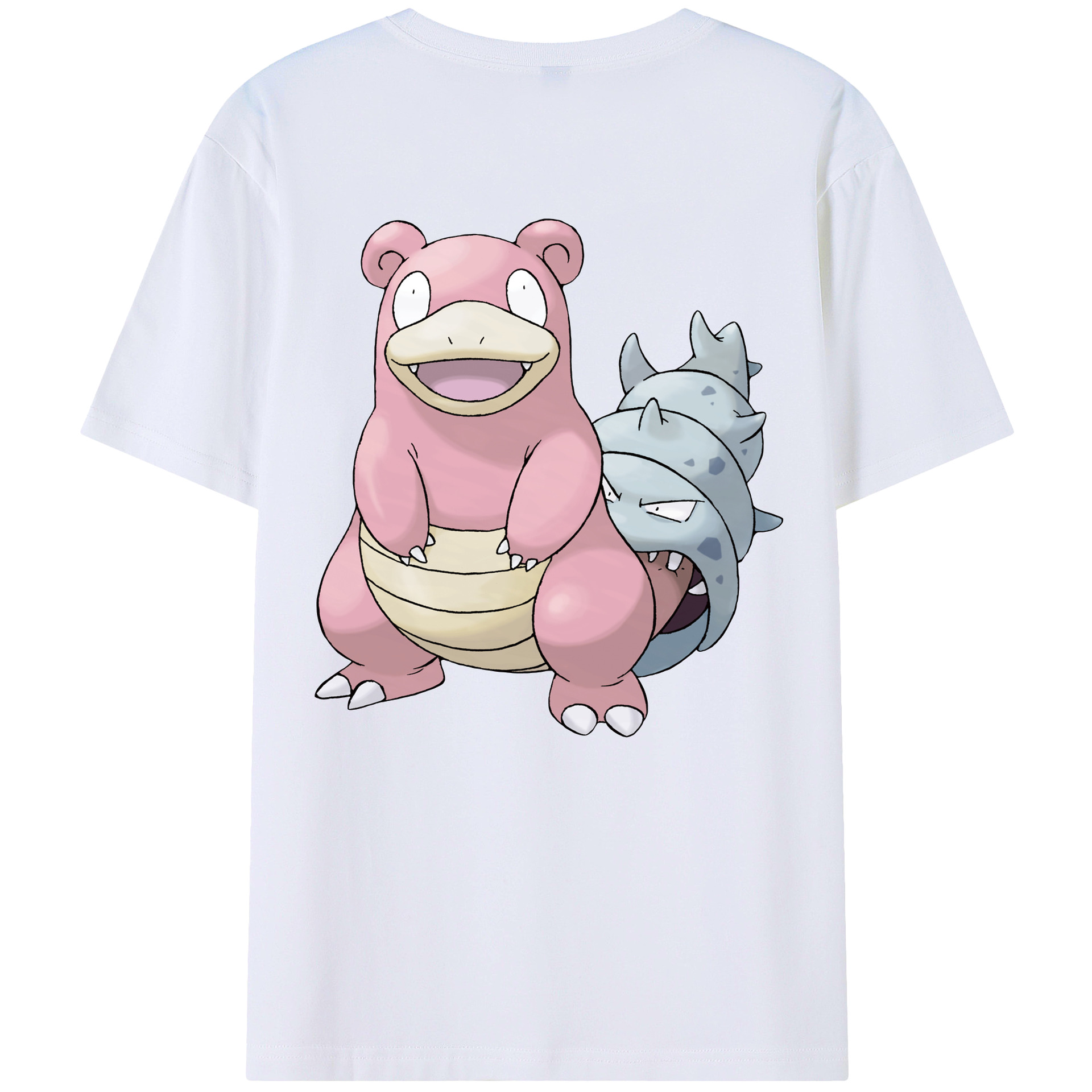 （画像用） ポケットモンスター Pokémon 綿100％ メンズ半袖Tシャツ（バックプリント） 通気性