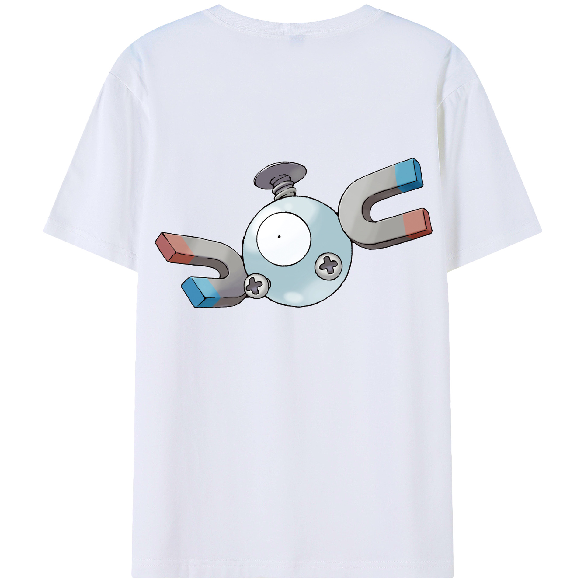 （画像用） ポケットモンスター Pokémon 綿100％ メンズ半袖Tシャツ（バックプリント） 通気性