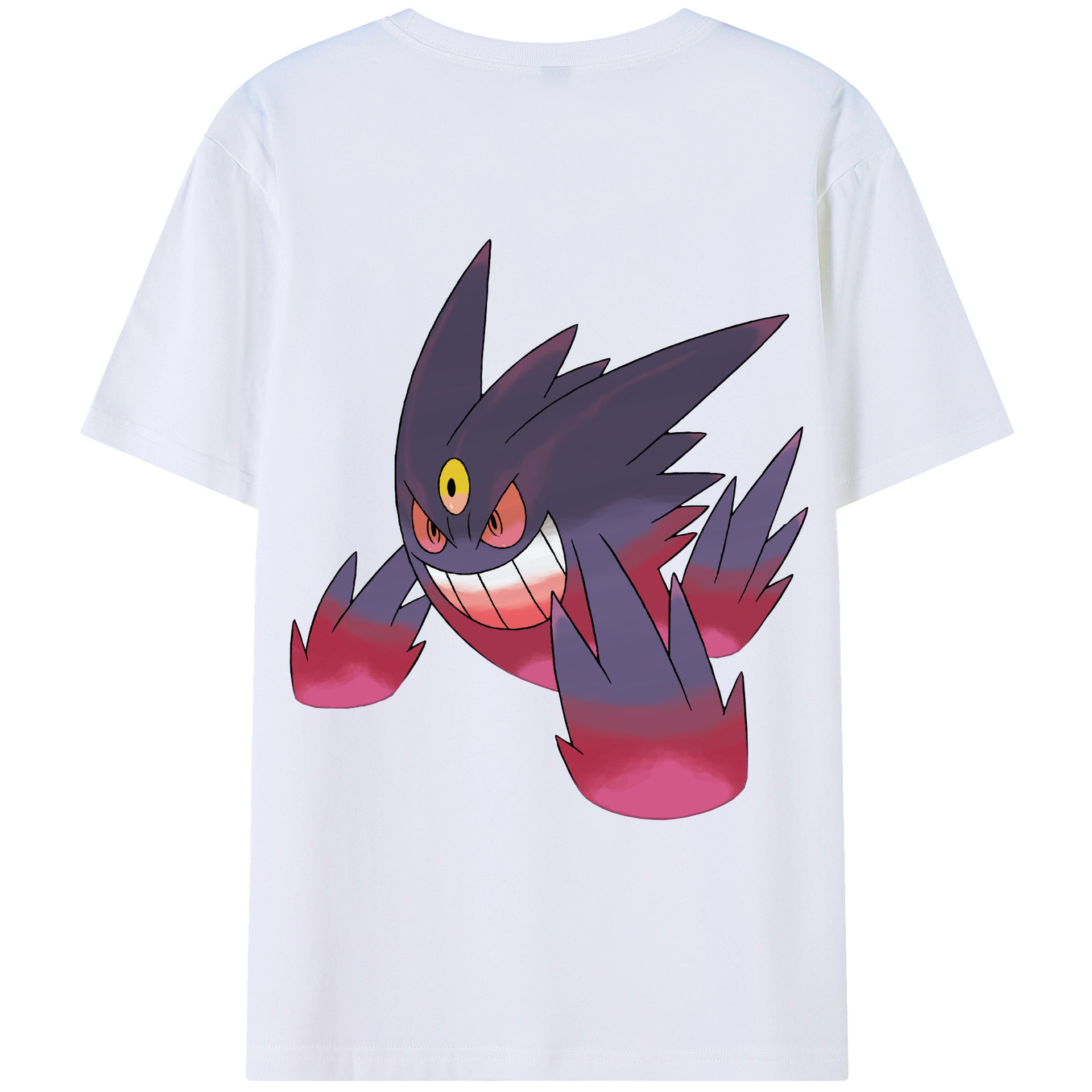（画像用） ポケットモンスター Pokémon 綿100％ メンズ半袖Tシャツ（バックプリント） 通気性