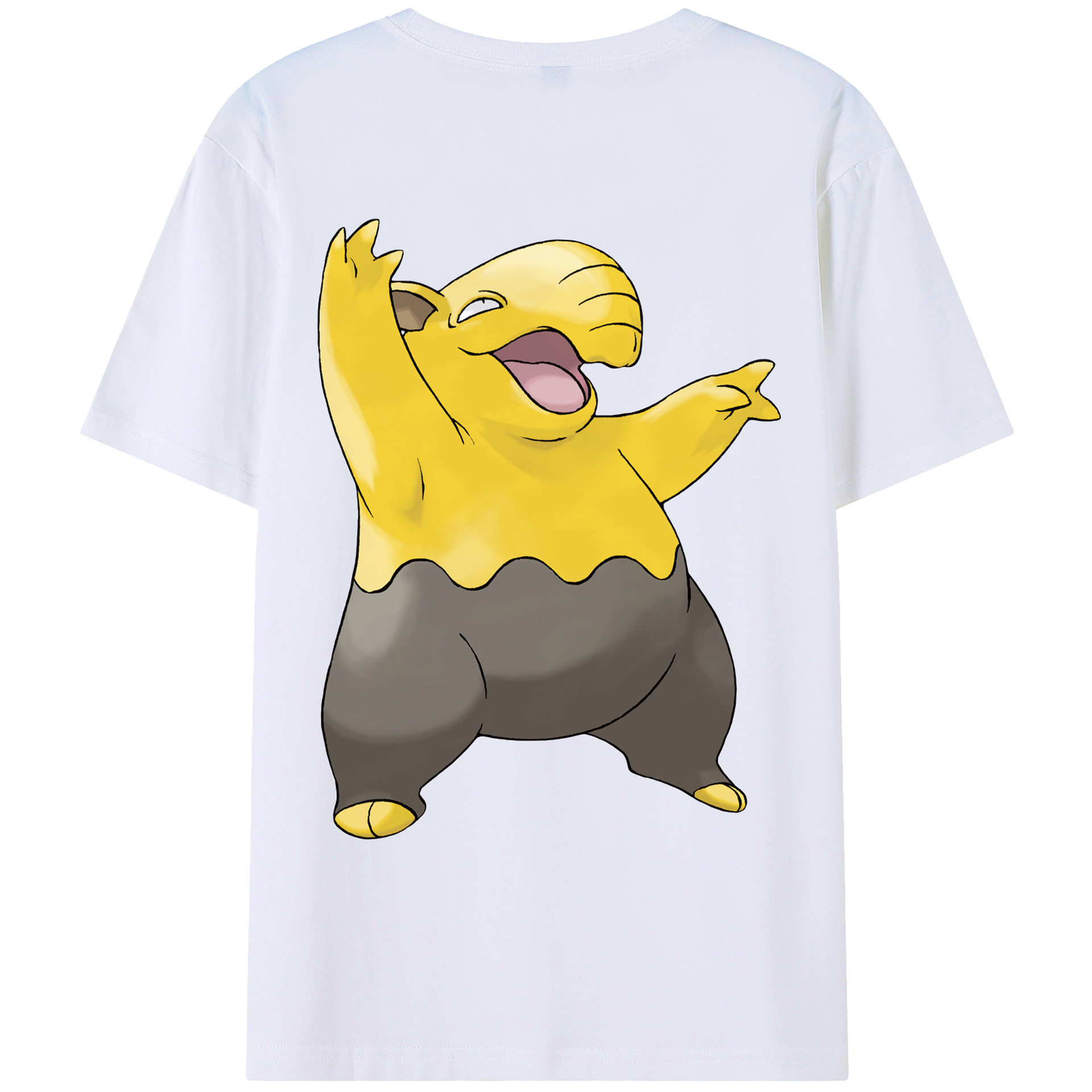 （画像用） ポケットモンスター Pokémon 綿100％ メンズ半袖Tシャツ（バックプリント） 通気性