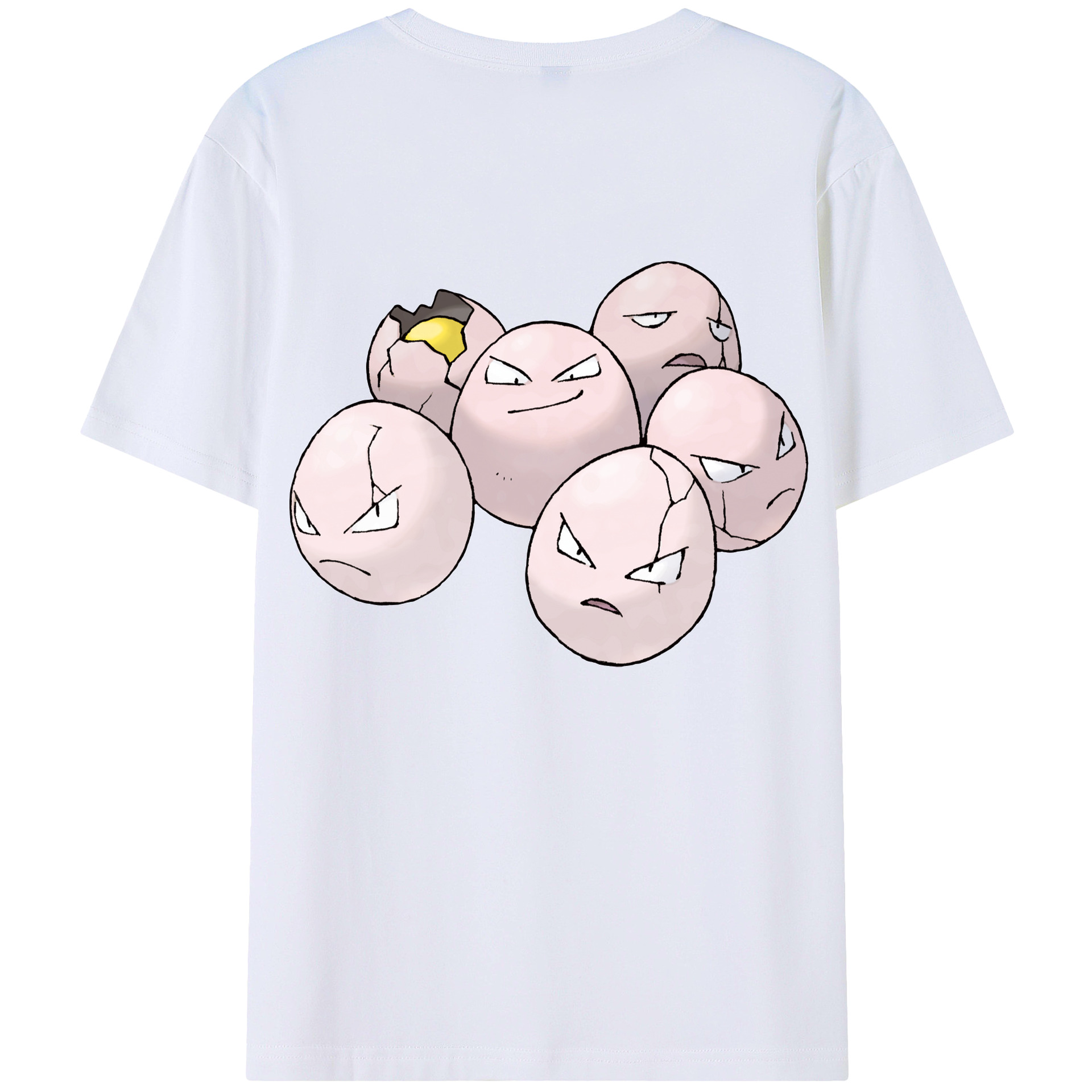 （画像用） ポケットモンスター Pokémon 綿100％ メンズ半袖Tシャツ（バックプリント） 通気性
