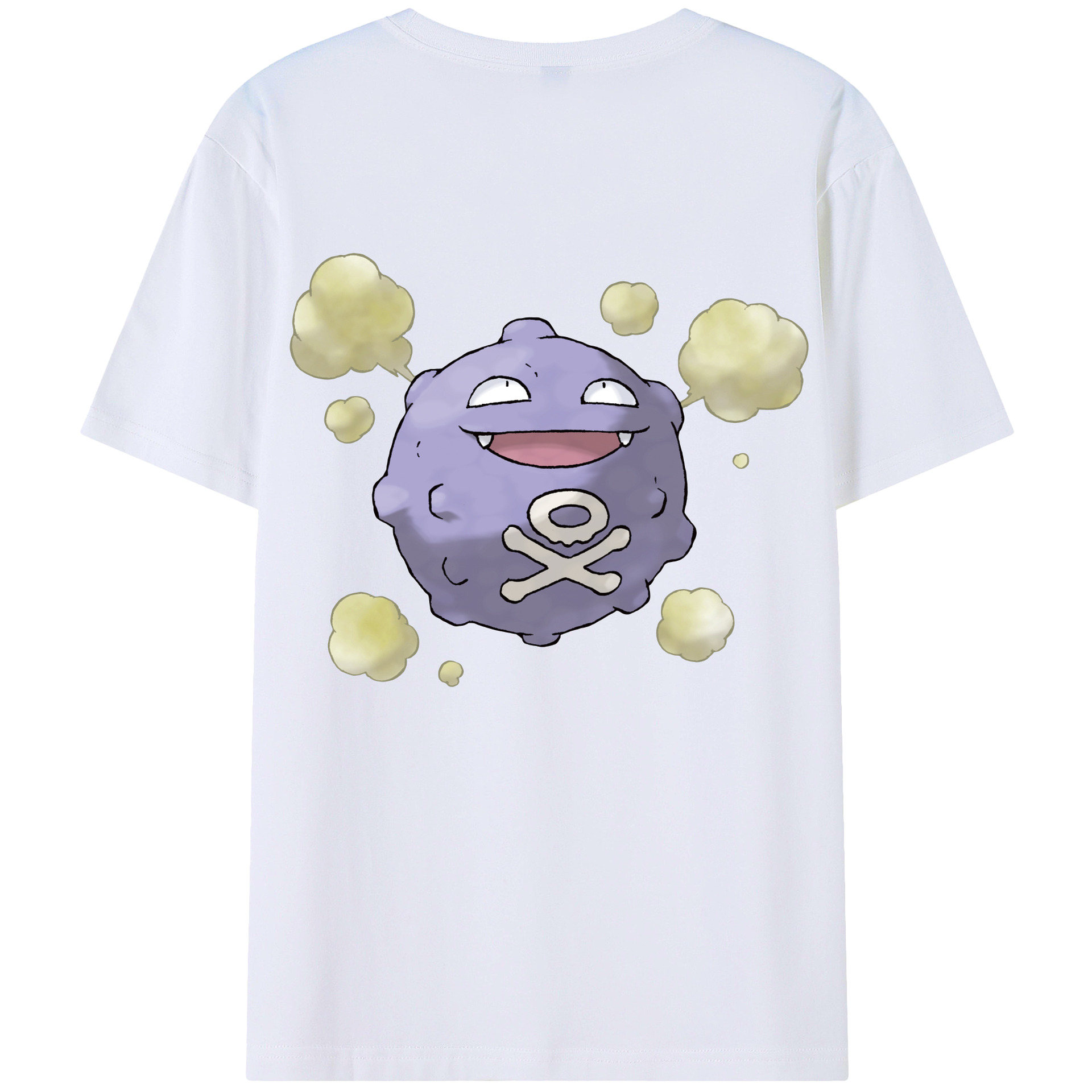 （画像用） ポケットモンスター Pokémon 綿100％ メンズ半袖Tシャツ（バックプリント） 通気性