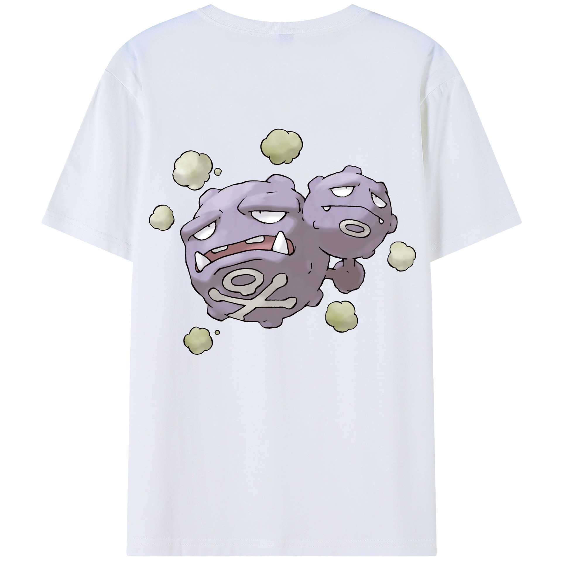 （画像用） ポケットモンスター Pokémon 綿100％ メンズ半袖Tシャツ（バックプリント） 通気性