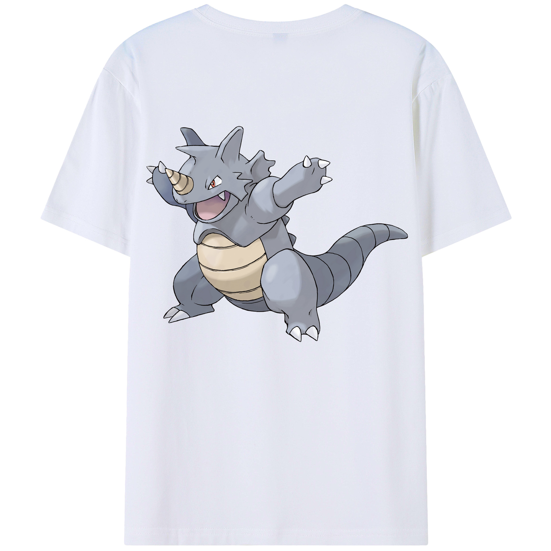 （画像用） ポケットモンスター Pokémon 綿100％ メンズ半袖Tシャツ（バックプリント） 通気性