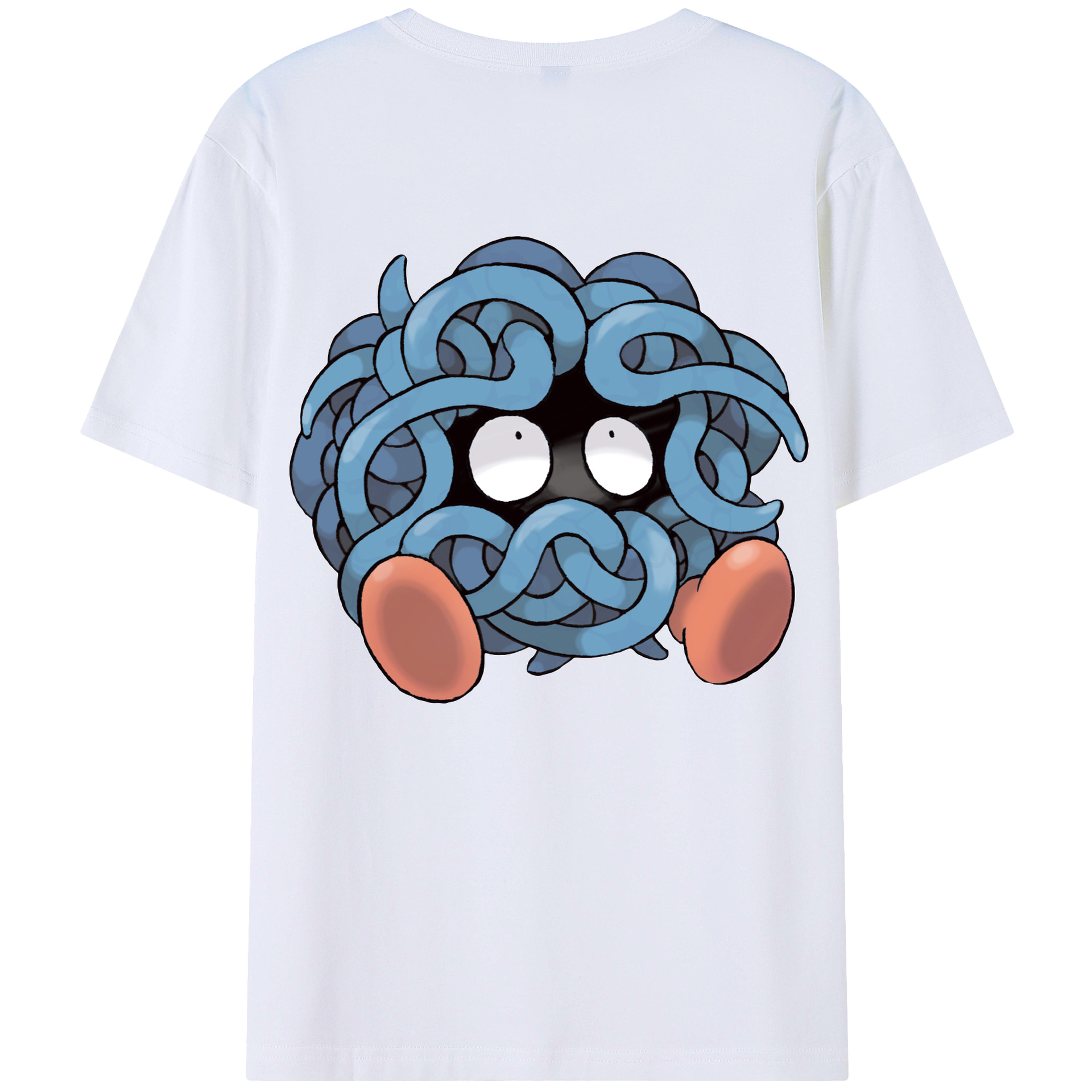 （画像用） ポケットモンスター Pokémon 綿100％ メンズ半袖Tシャツ（バックプリント） 通気性