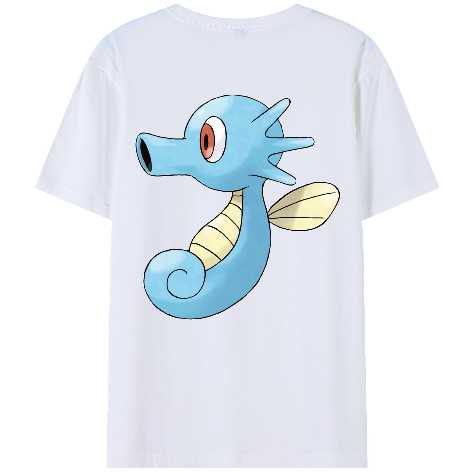 （画像用） ポケットモンスター Pokémon 綿100％ メンズ半袖Tシャツ（バックプリント） 通気性