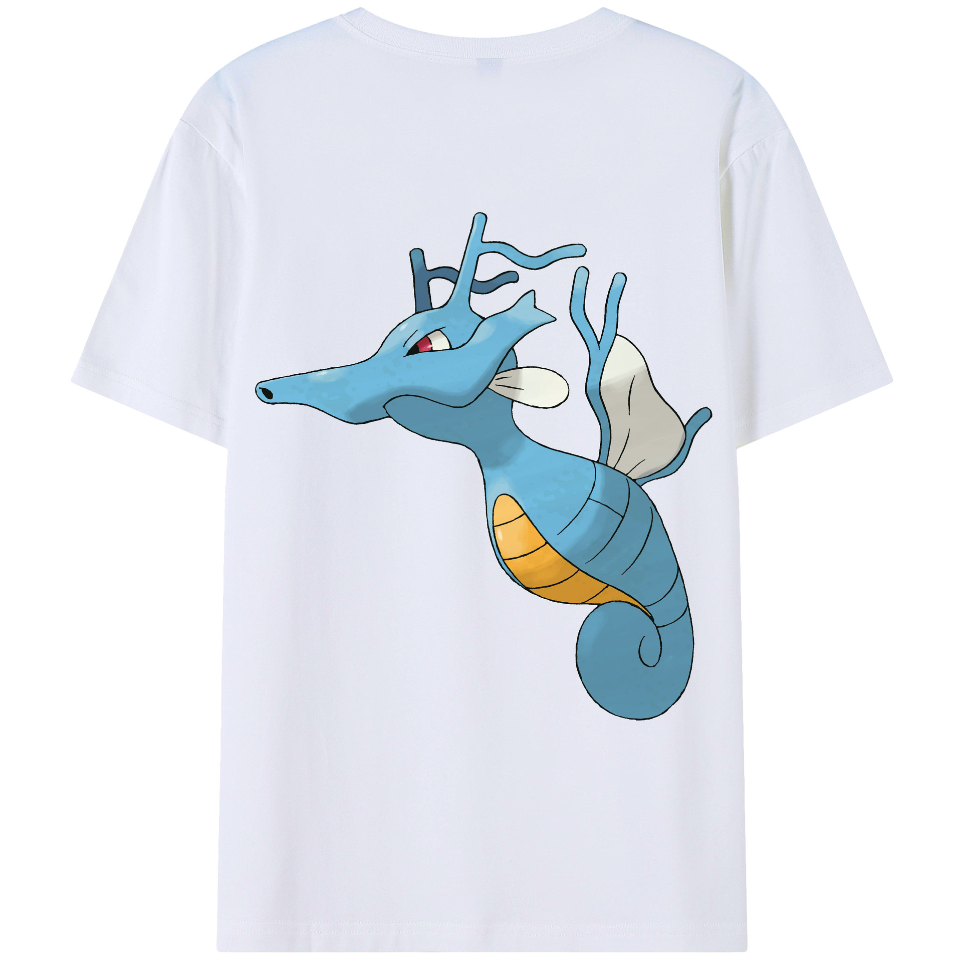 （画像用） ポケットモンスター Pokémon 綿100％ メンズ半袖Tシャツ（バックプリント） 通気性