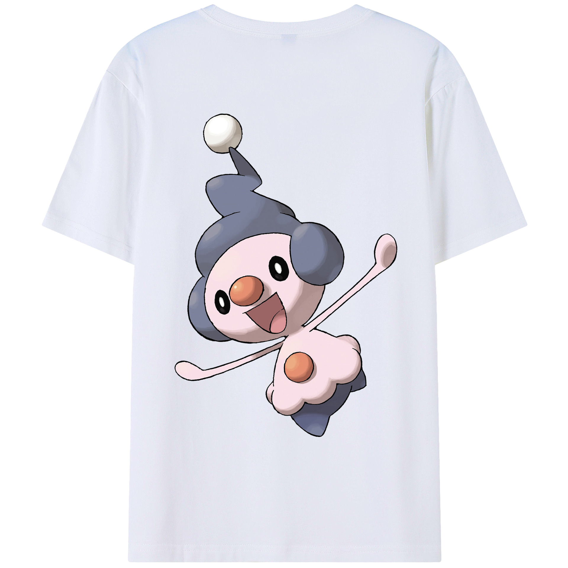 （画像用） ポケットモンスター Pokémon 綿100％ メンズ半袖Tシャツ（バックプリント） 通気性