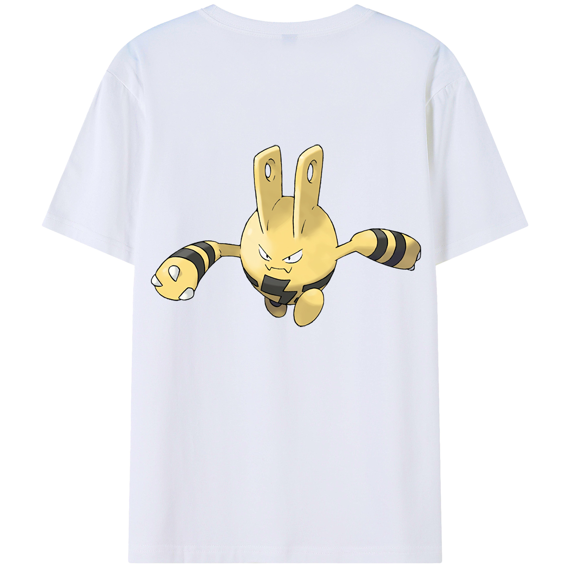 （画像用） ポケットモンスター Pokémon 綿100％ メンズ半袖Tシャツ（バックプリント） 通気性