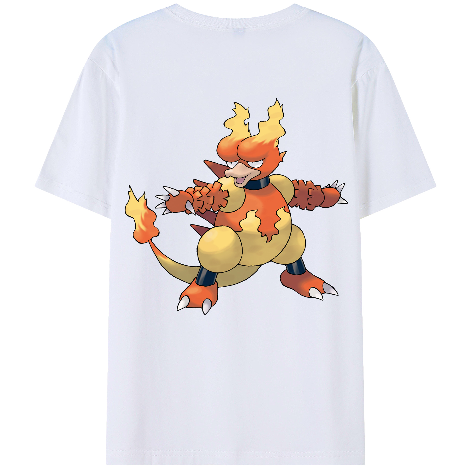 （画像用） ポケットモンスター Pokémon 綿100％ メンズ半袖Tシャツ（バックプリント） 通気性