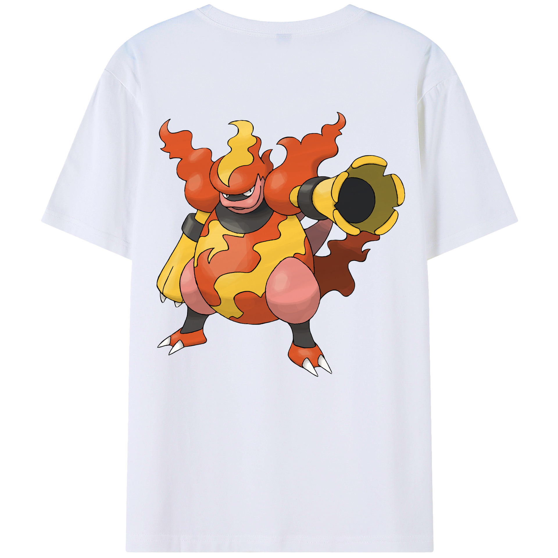 （画像用） ポケットモンスター Pokémon 綿100％ メンズ半袖Tシャツ（バックプリント） 通気性