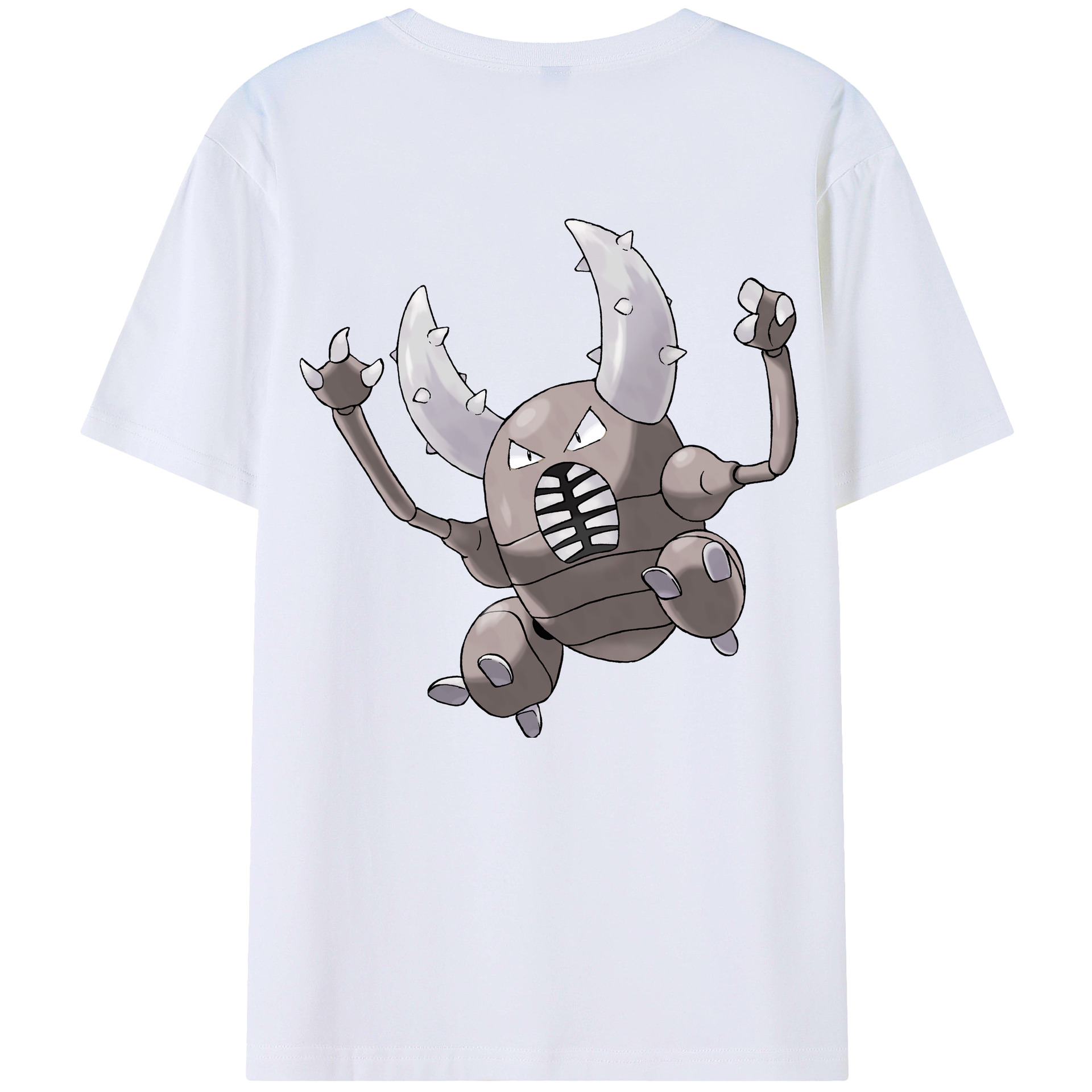 （画像用） ポケットモンスター Pokémon 綿100％ メンズ半袖Tシャツ（バックプリント） 通気性