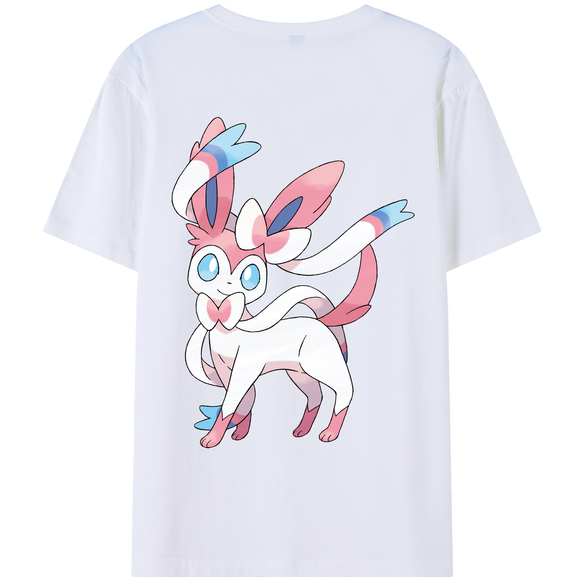 （画像用） ポケットモンスター Pokémon 綿100％ メンズ半袖Tシャツ（バックプリント） 通気性