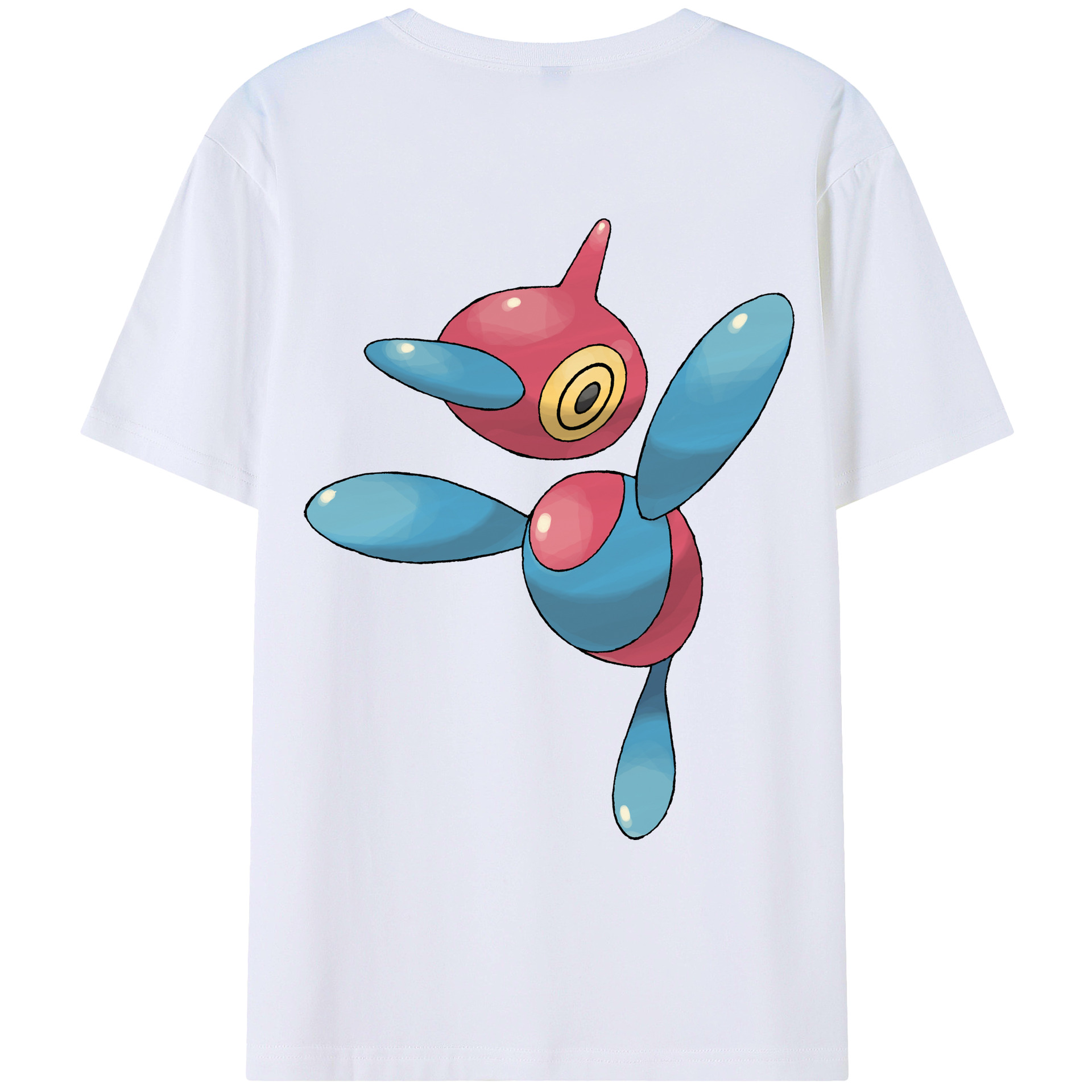 （画像用） ポケットモンスター Pokémon 綿100％ メンズ半袖Tシャツ（バックプリント） 通気性