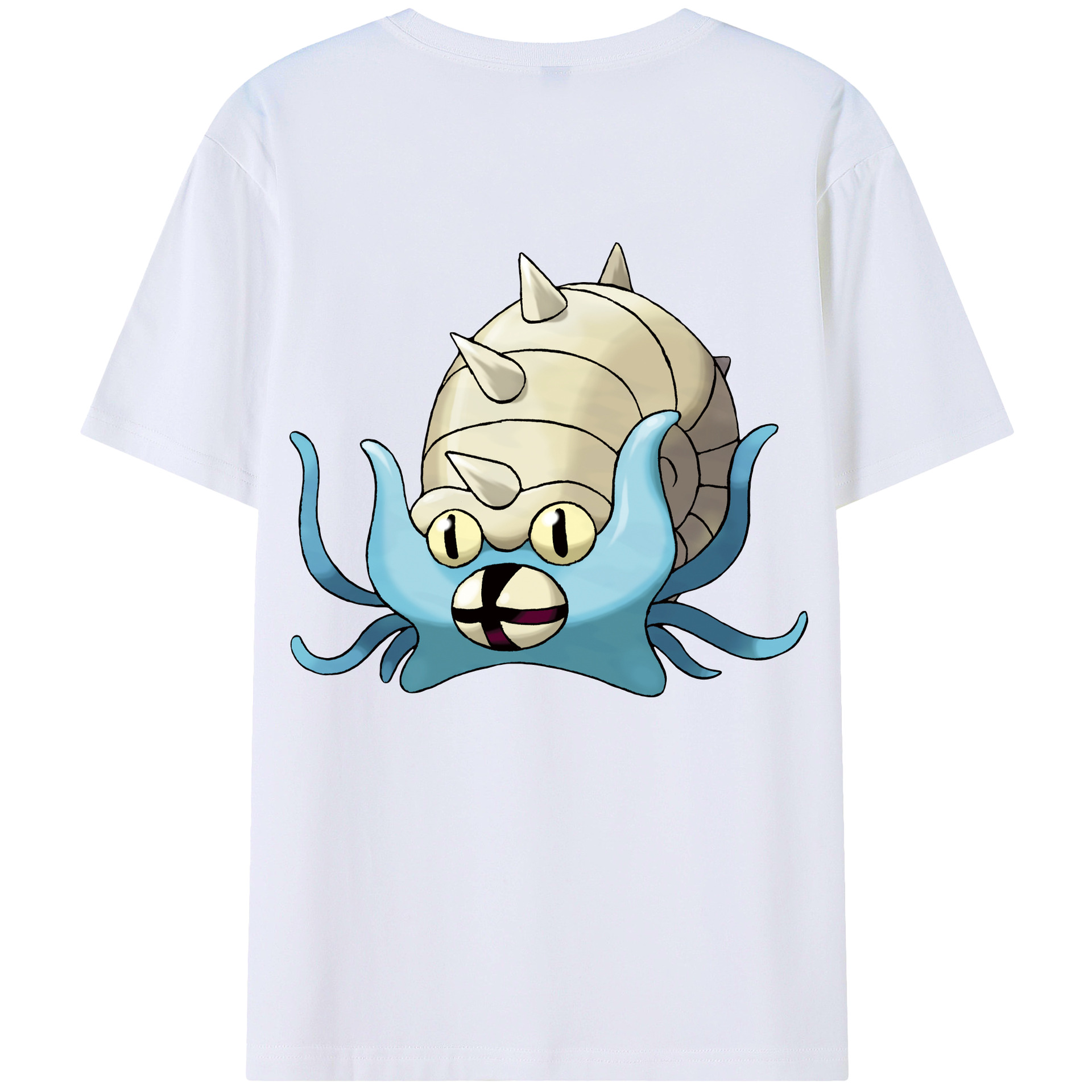（画像用） ポケットモンスター Pokémon 綿100％ メンズ半袖Tシャツ（バックプリント） 通気性
