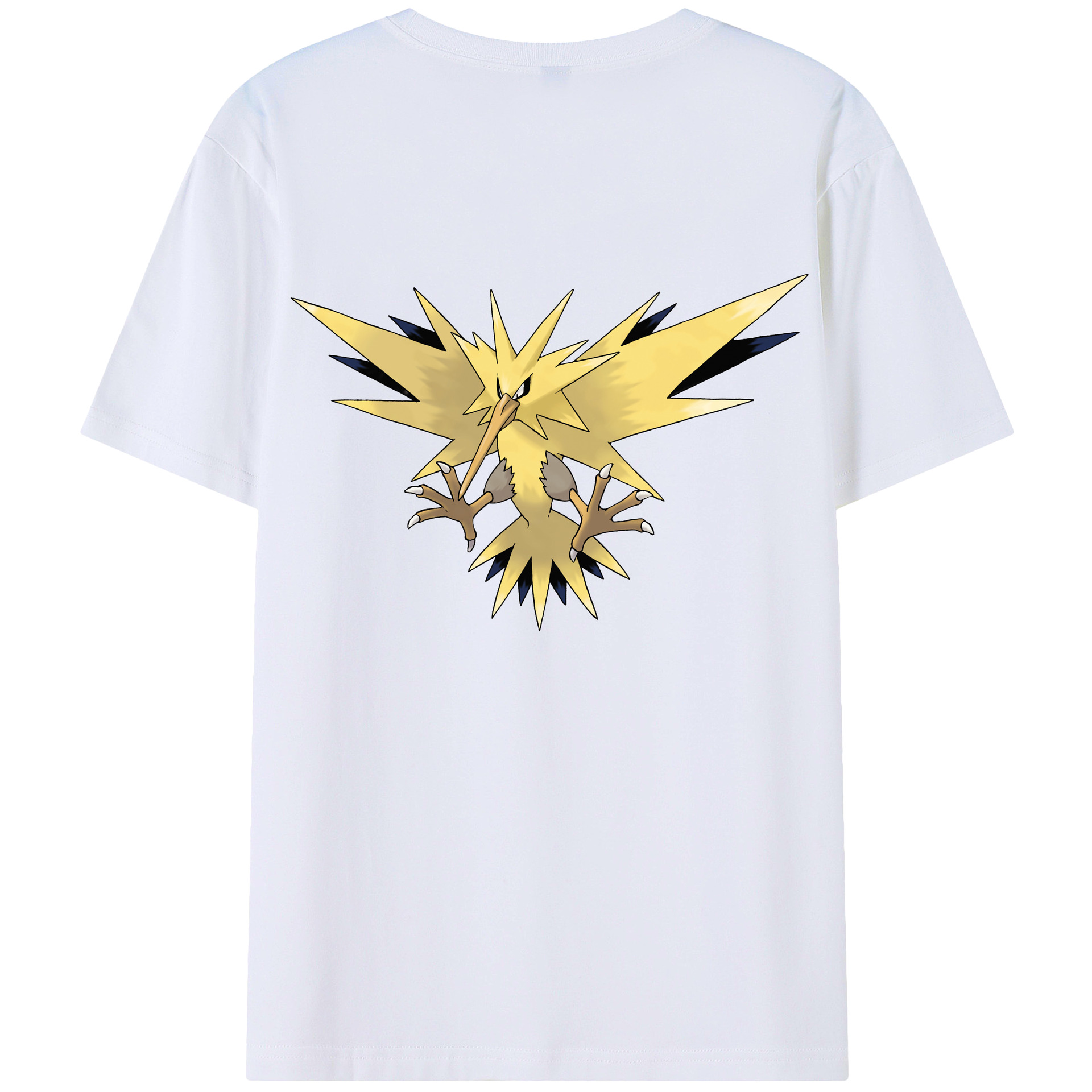 （画像用） ポケットモンスター Pokémon 綿100％ メンズ半袖Tシャツ（バックプリント） 通気性