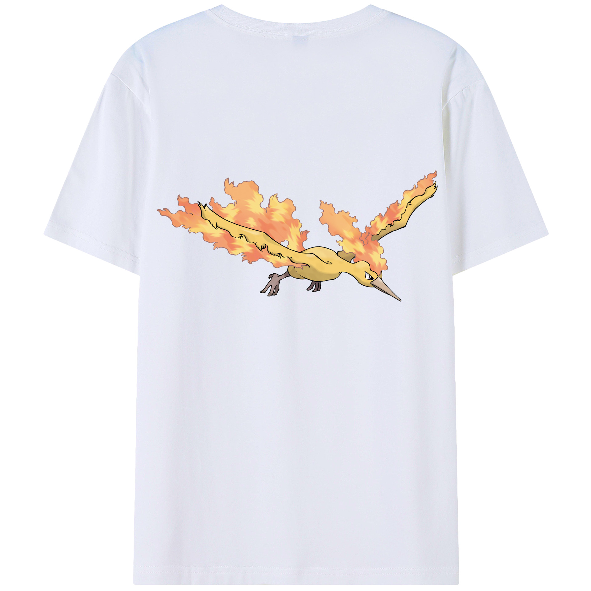 （画像用） ポケットモンスター Pokémon 綿100％ メンズ半袖Tシャツ（バックプリント） 通気性