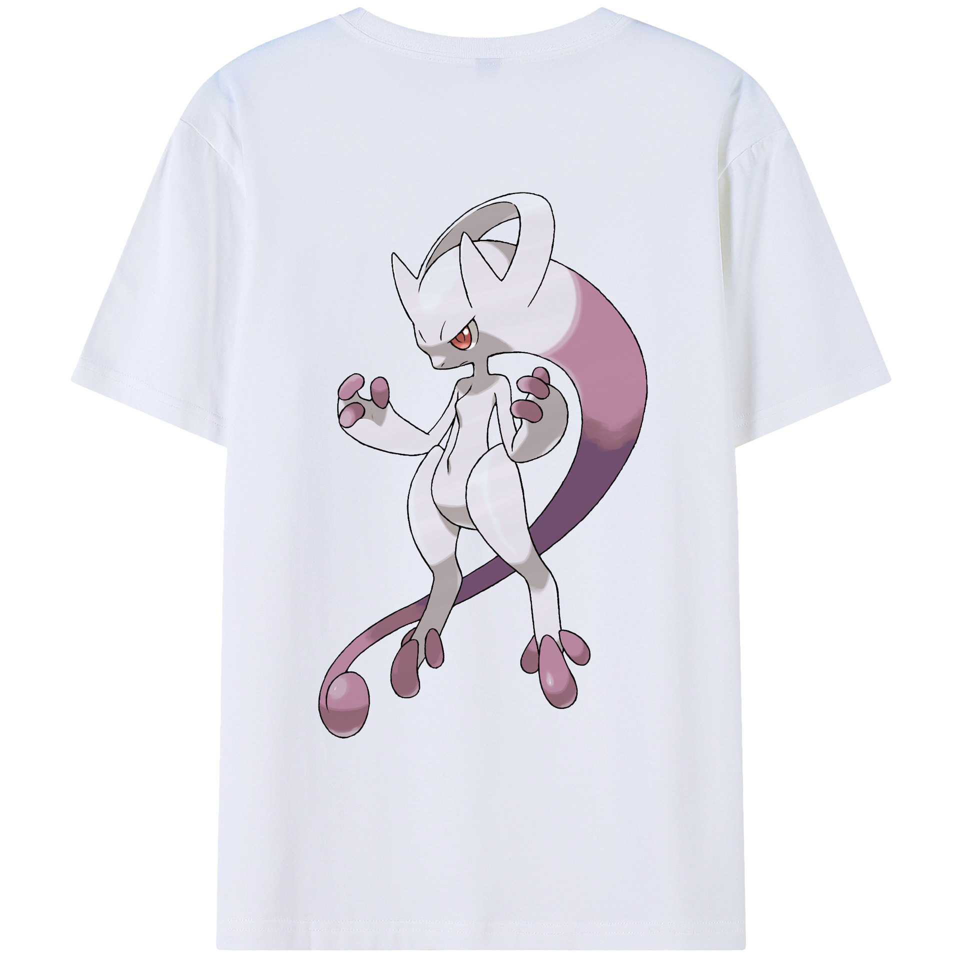 （画像用） ポケットモンスター Pokémon 綿100％ メンズ半袖Tシャツ（バックプリント） 通気性