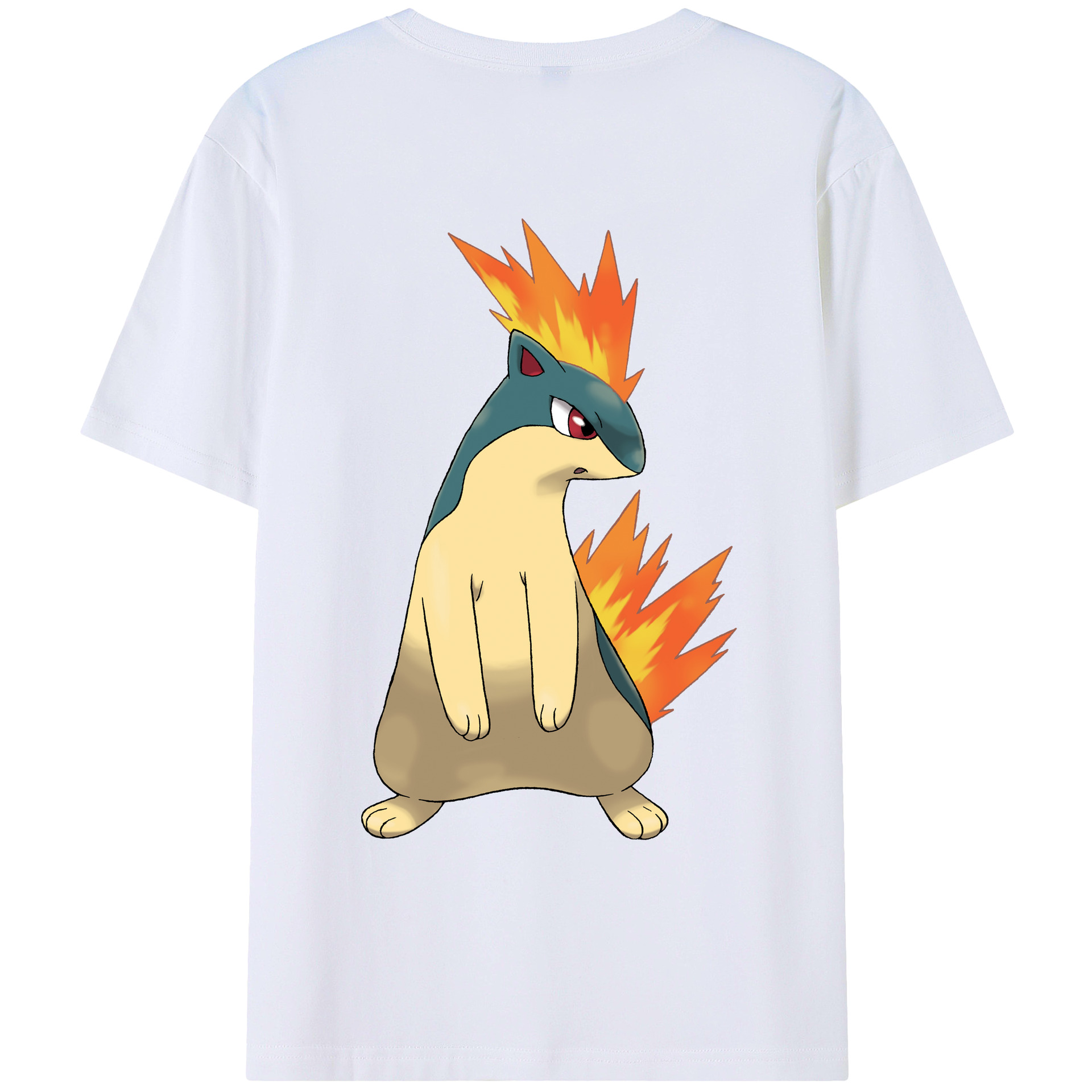 （画像用） ポケットモンスター Pokémon 綿100％ メンズ半袖Tシャツ（バックプリント） 通気性
