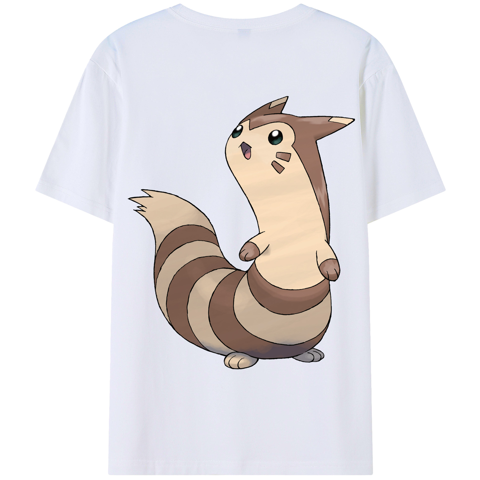 （画像用） ポケットモンスター Pokémon 綿100％ メンズ半袖Tシャツ（バックプリント） 通気性
