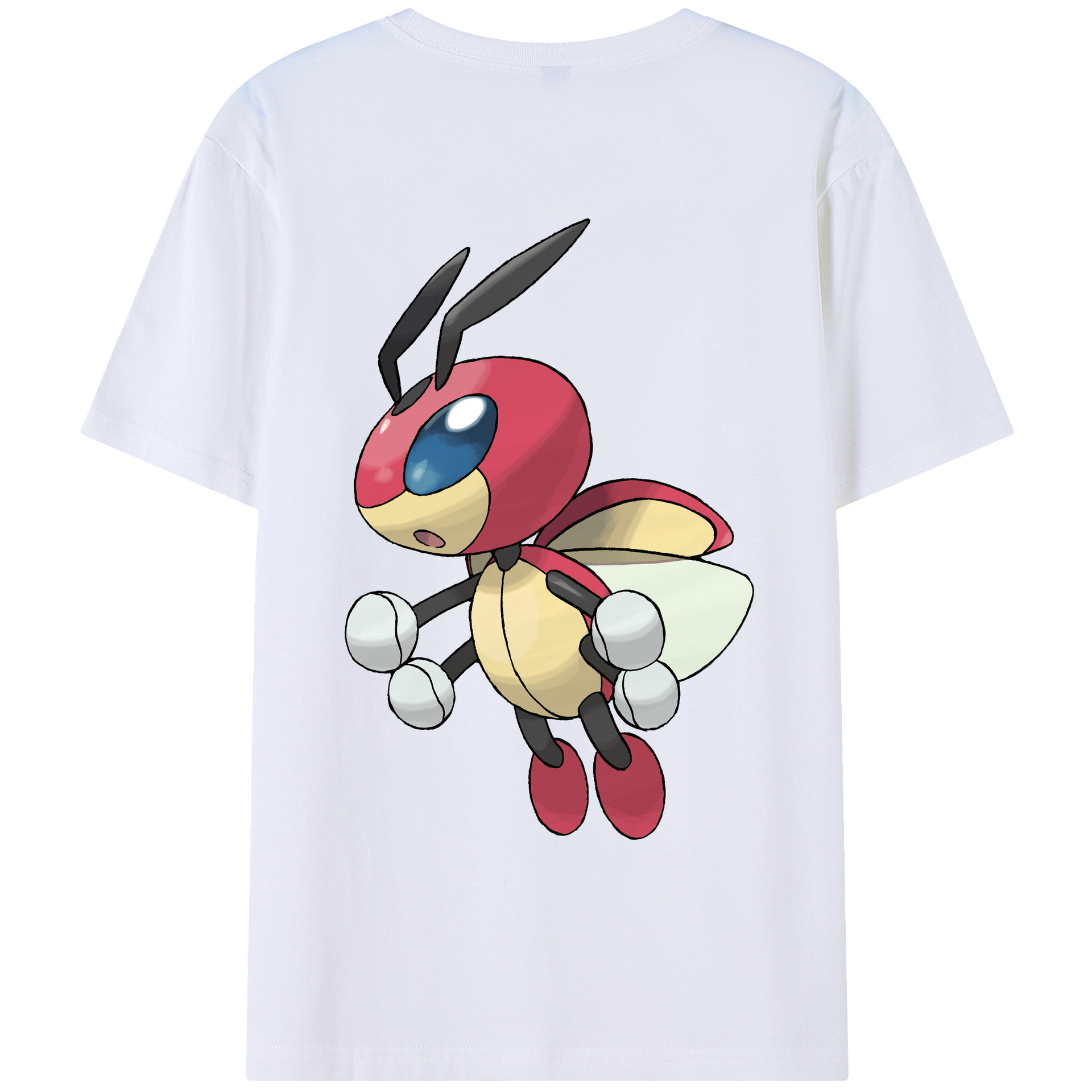 （画像用） ポケットモンスター Pokémon 綿100％ メンズ半袖Tシャツ（バックプリント） 通気性